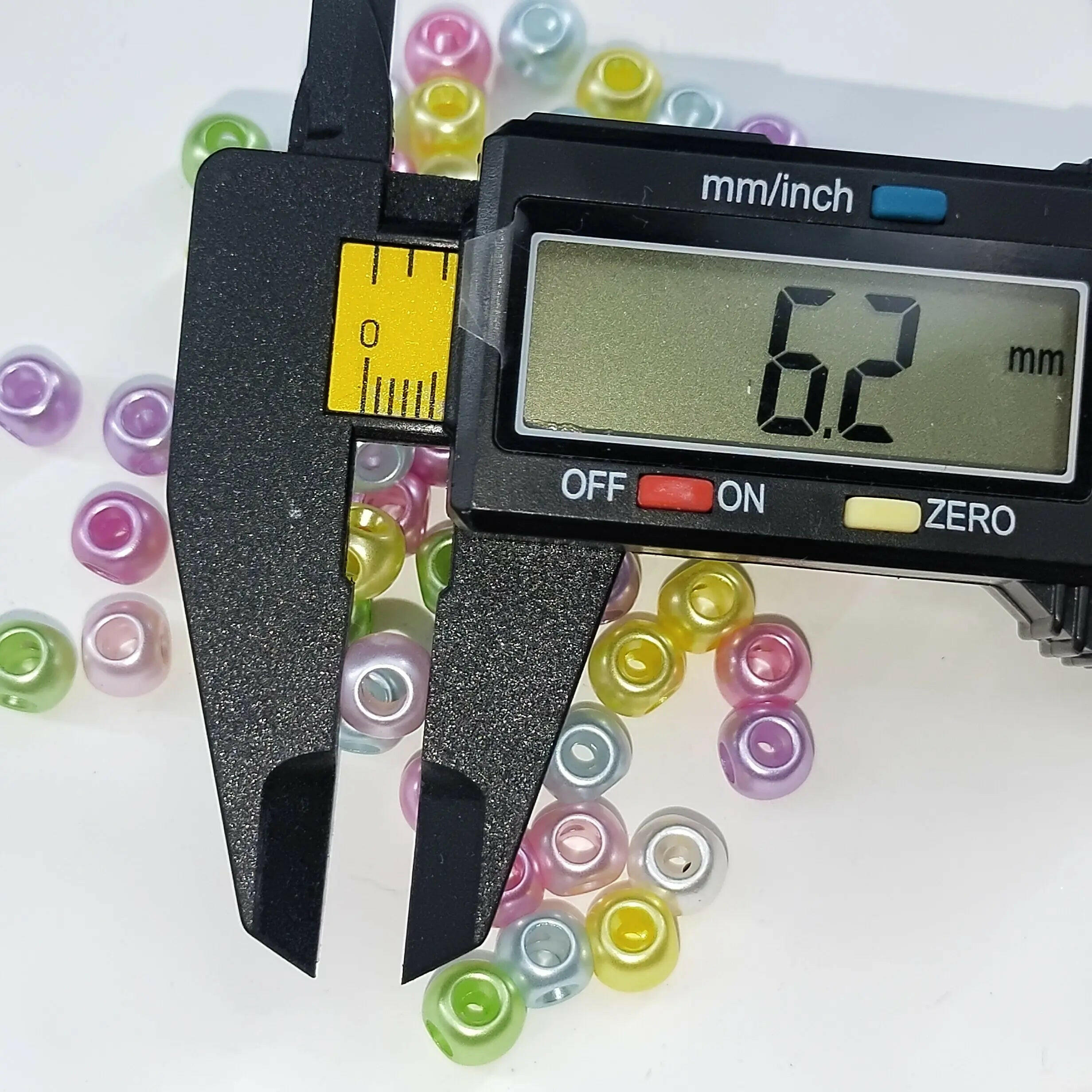 FS1557-Mixed Color Pearl Looking 4 Hole Acrylic beads Fit For Beadable Pens - Zoe DIY Wholesale