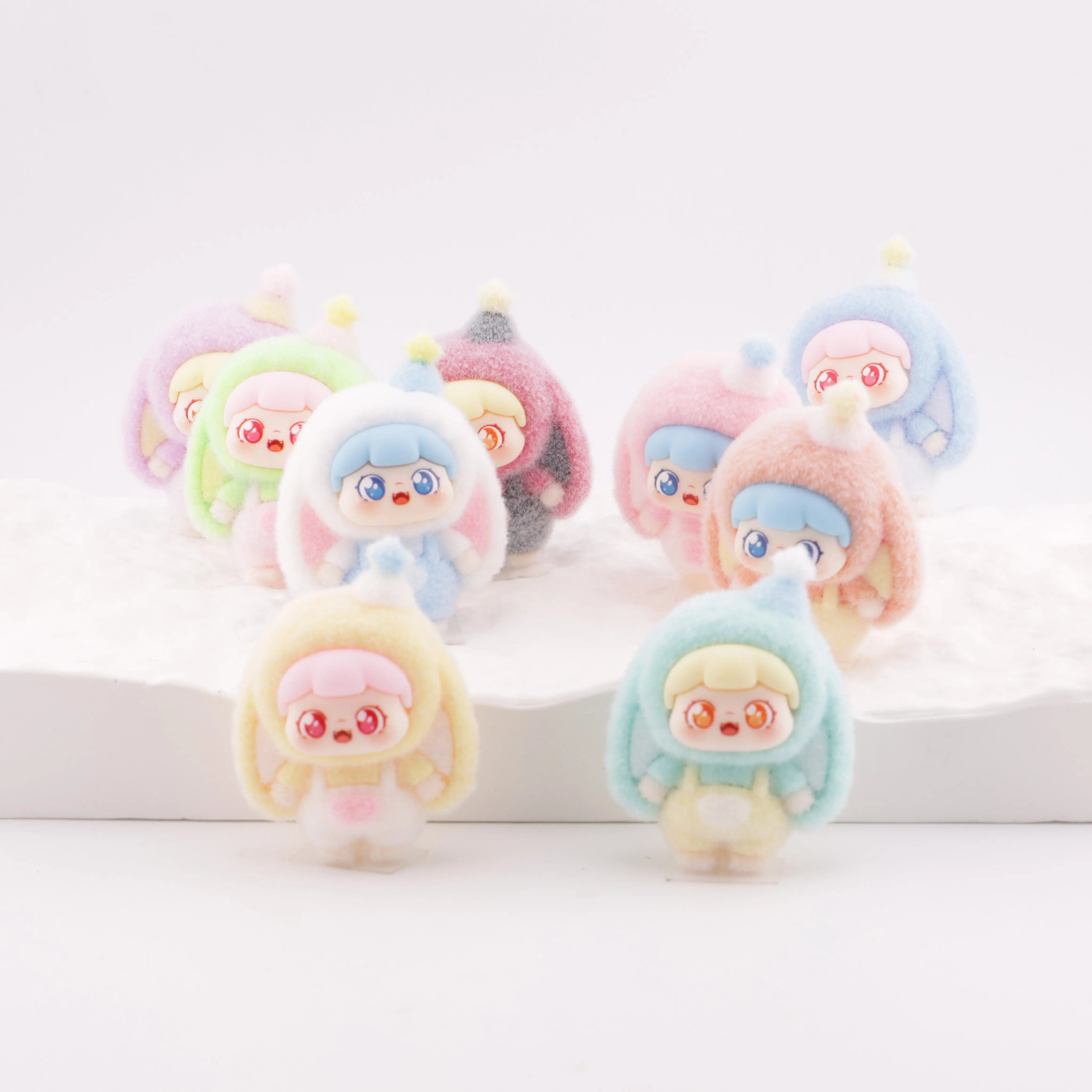 FS5594-Pocket Bunny Sweet Cub Flocked Ornament - Zoe DIY Wholesale