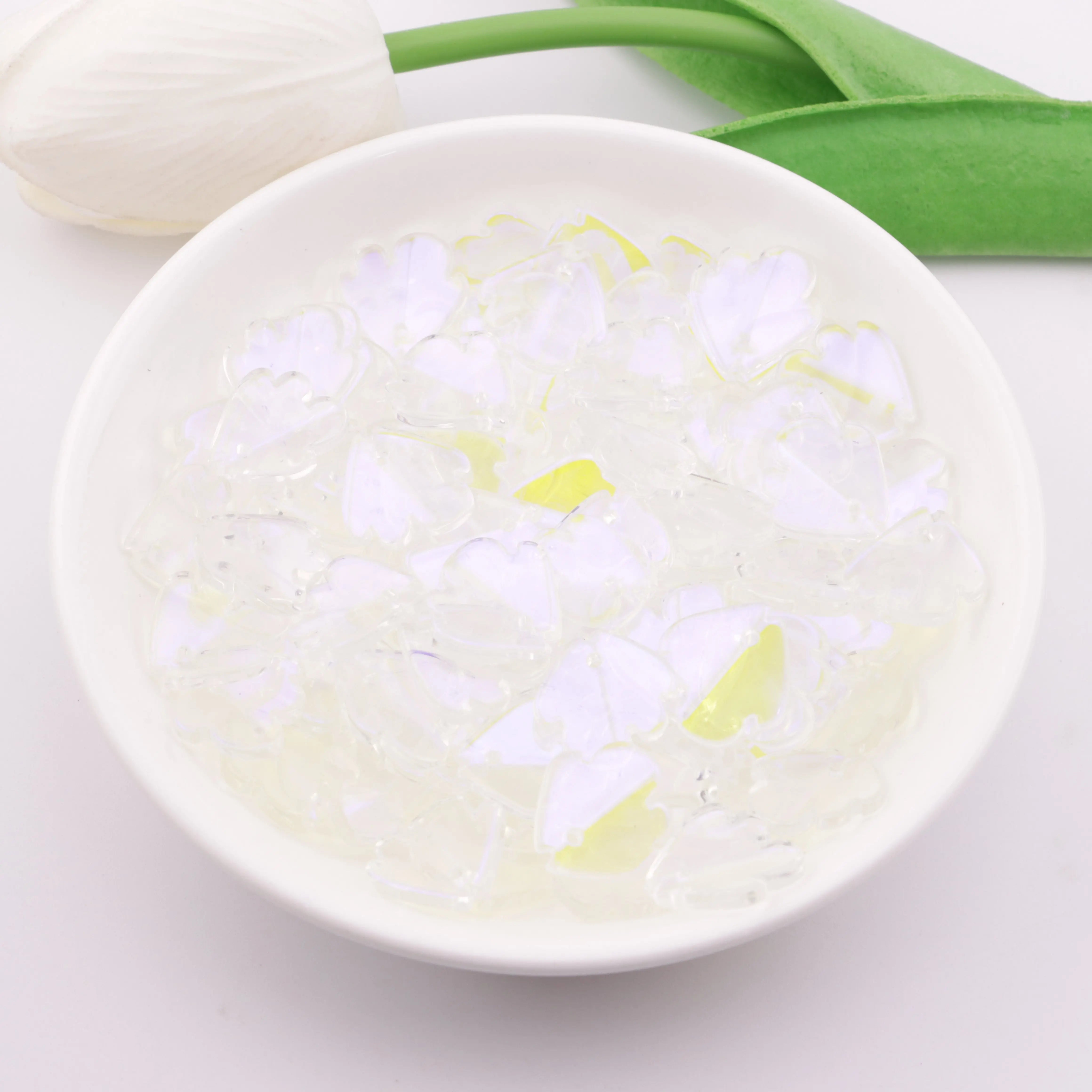 FS5689-UV Clear Petals Transparent Color-Coated Petals - Zoe DIY Wholesale