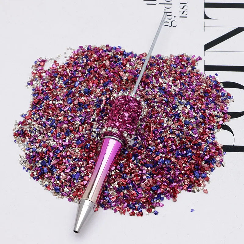 FS2967-Uv Broken Glass Sand Colored Plated Broken Glass Sand - Zoe DIY Wholesale