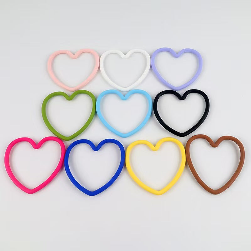 FS4834- 90mmx70mm Silicone Heart-Shaped Ring Zoe's DIY Shop