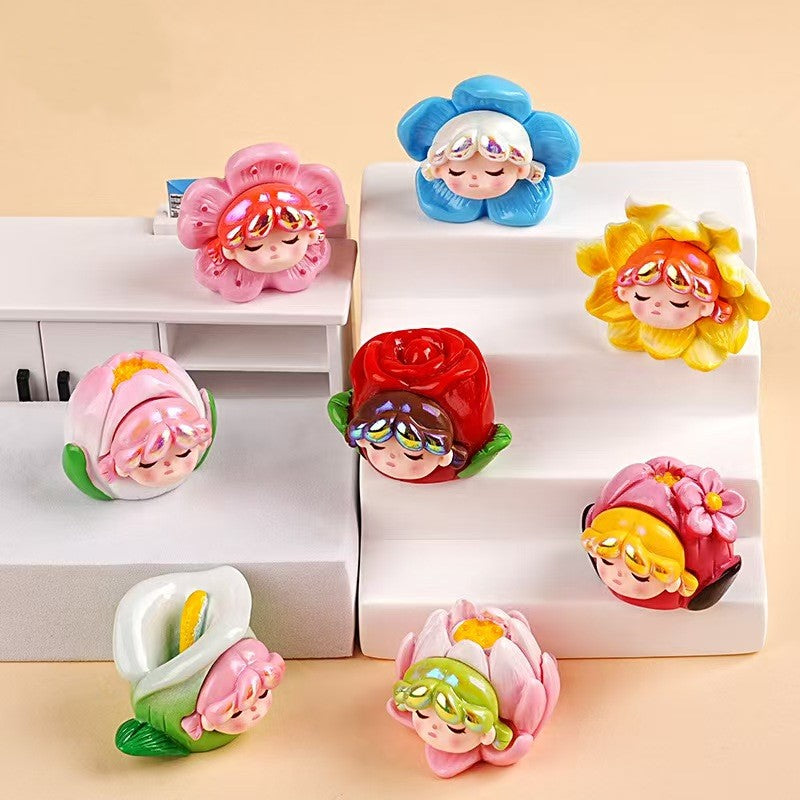 FS4319- Flower Girl, Charms Figurine Ornament, Resin Zoe's DIY Shop