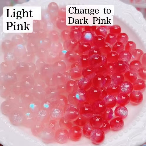FS6034- 10Mm Optically Variable Glow-In-The-Dark Resin Beads
