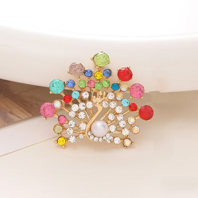 FS4827- 46Mm X 113Mm Peacock Alloy Charms Alloy Patches Zoe's DIY Shop