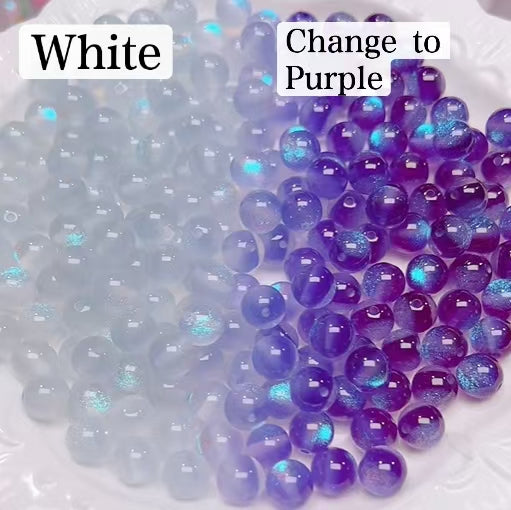 FS6034- 10Mm Optically Variable Glow-In-The-Dark Resin Beads