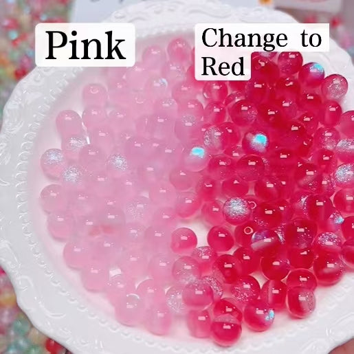 FS6034- 10Mm Optically Variable Glow-In-The-Dark Resin Beads