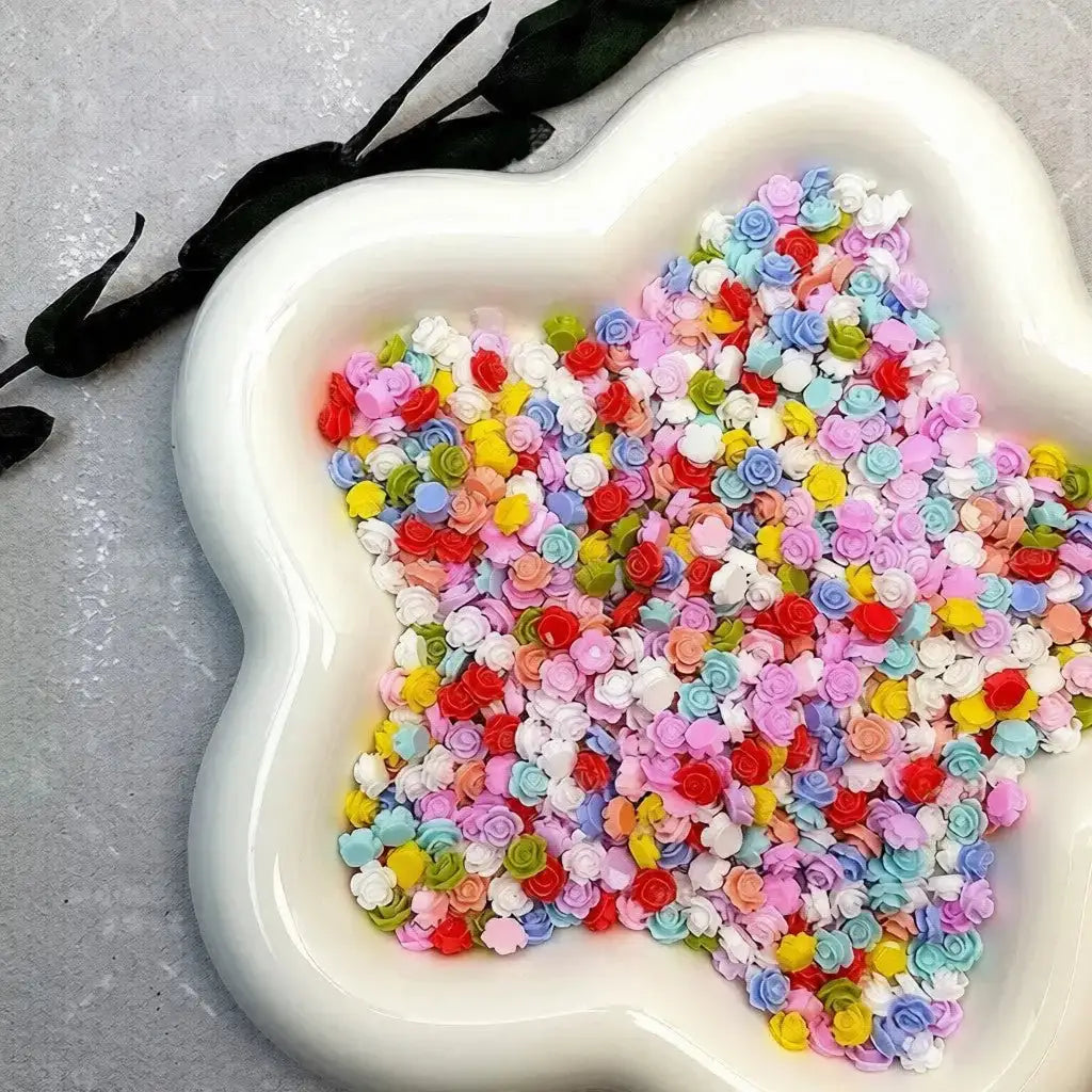 FS101247-5.5MM Camellia Nail Charms -Zoe DIY Wholesale