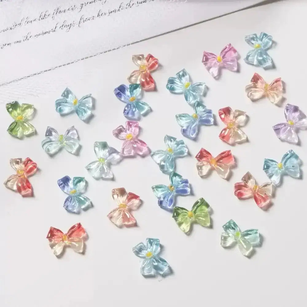 FS101872-11*8mm Acrylic Bows Nail Charms -Zoe DIY Wholesale
