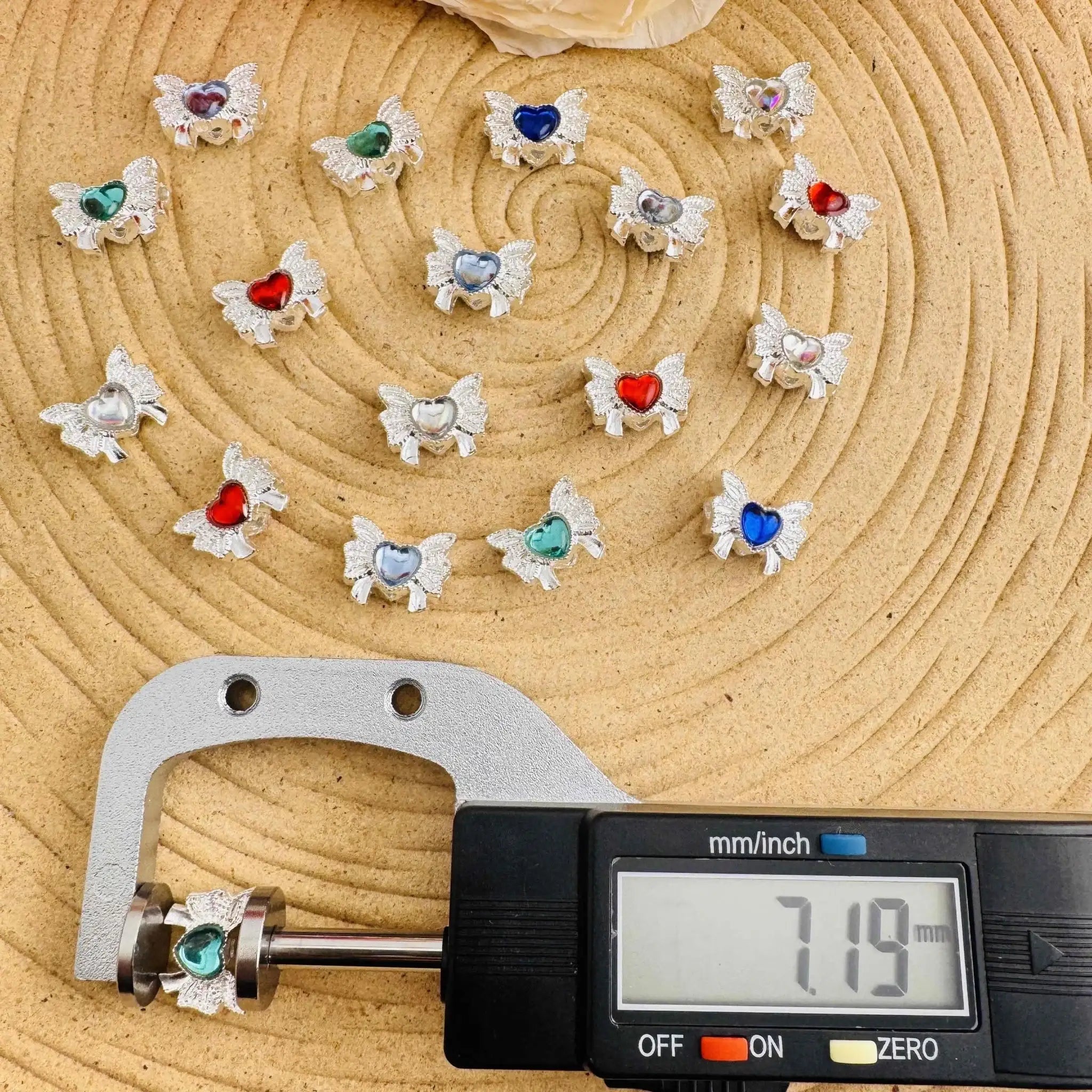 FS10785-Mixed Color Butterfly Bow 4 Hole Metal Beads For Making Keychain Beadable Pens Jewelry Making -Zoe DIY Wholesale