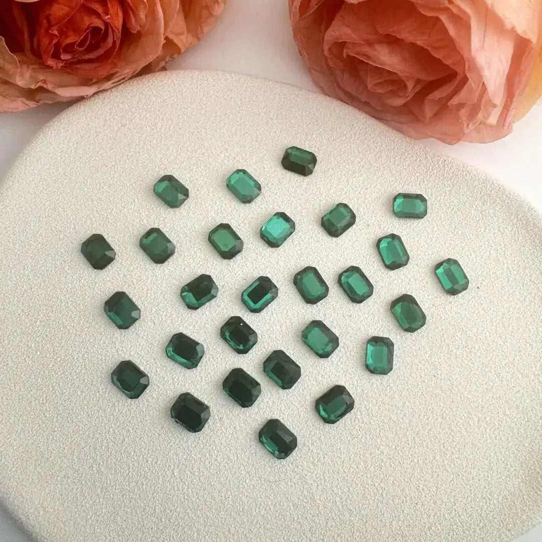 FS10856-6×8mm Crystal Glass Nail Charms -Zoe DIY Wholesale