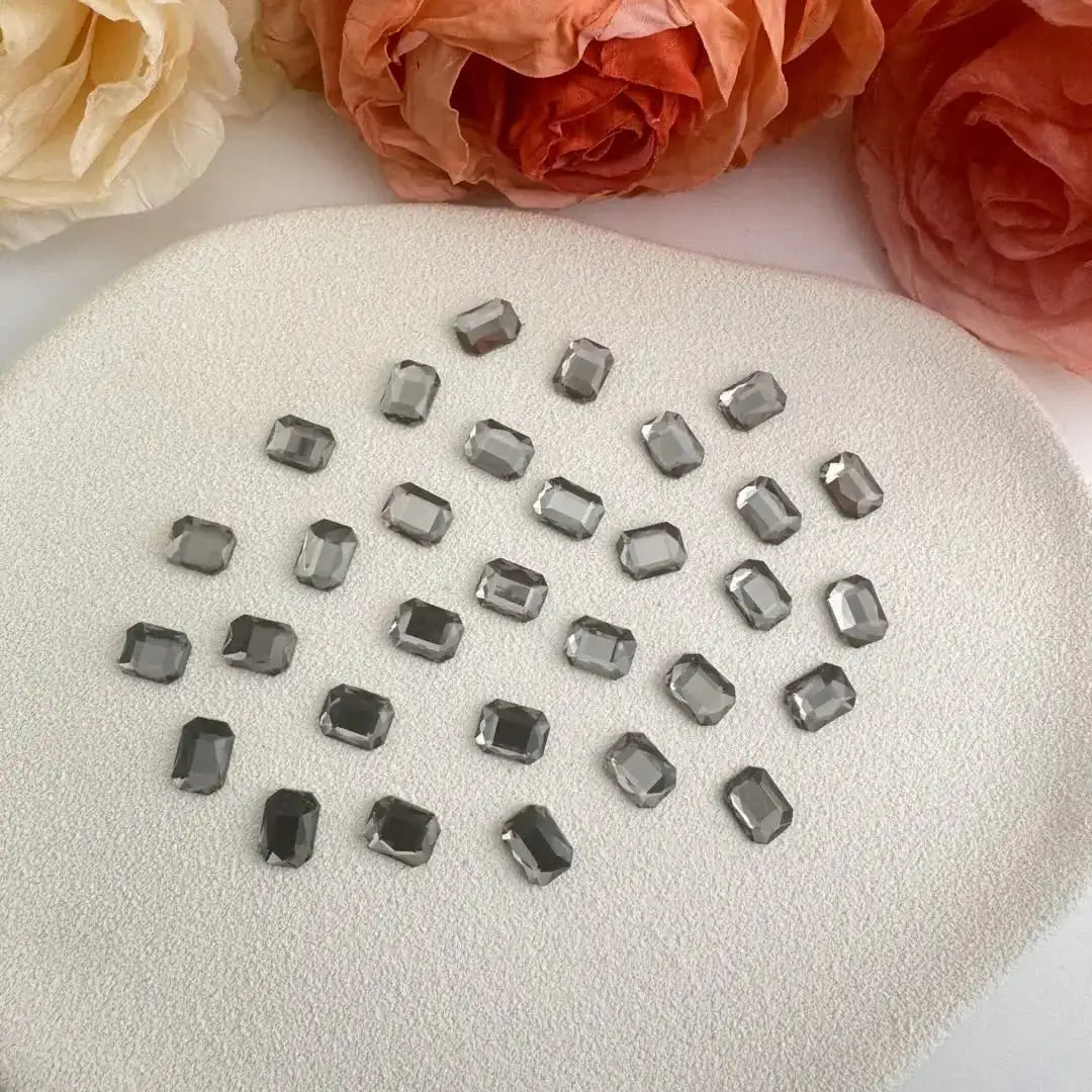 FS10856-6×8mm Crystal Glass Nail Charms -Zoe DIY Wholesale