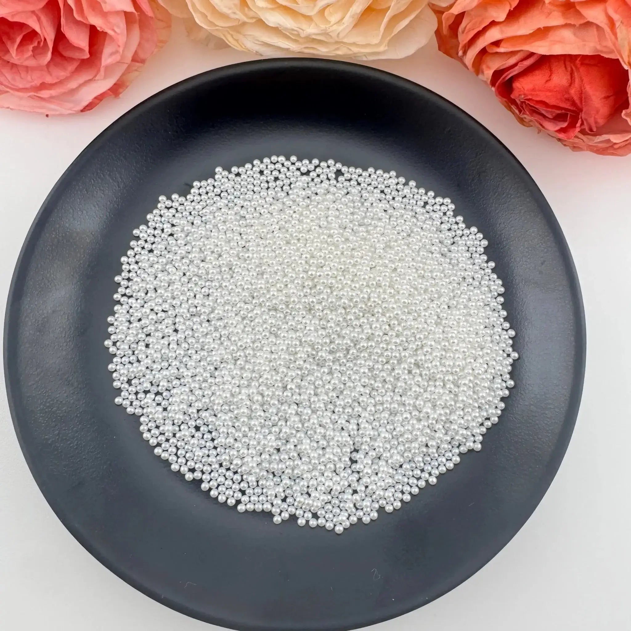 FS18340-2mm Pearl Looking Acrylic Beads (No Hole) -Zoe DIY Wholesale