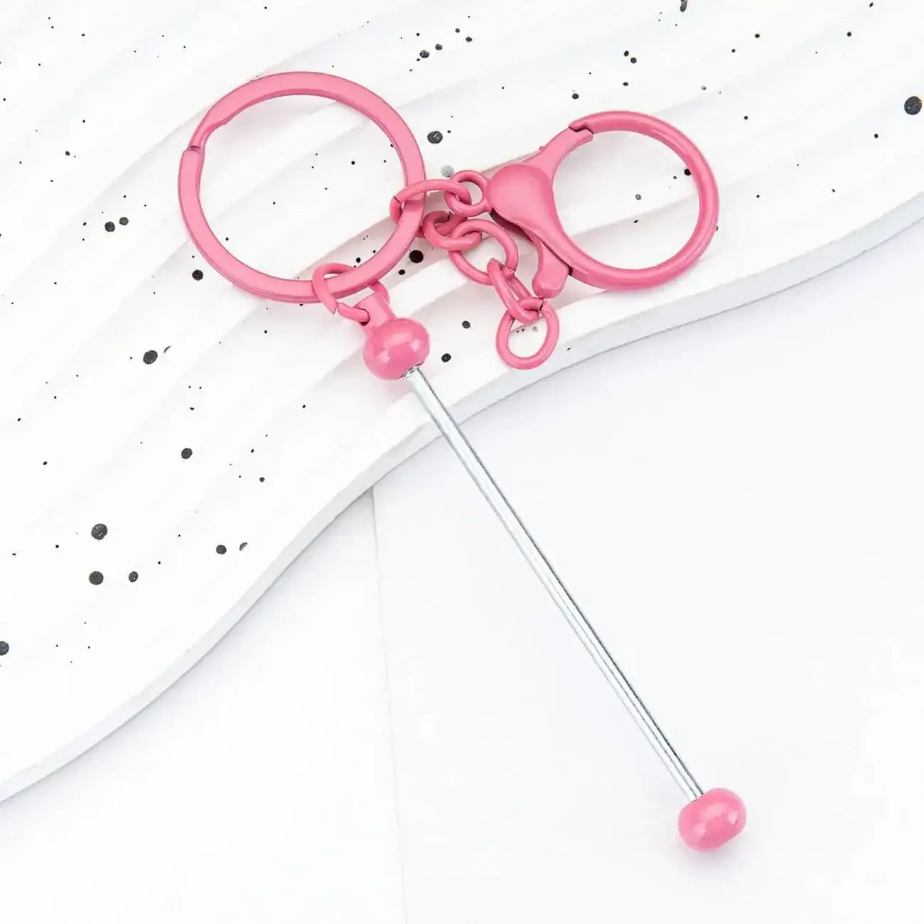 FS19079-About 14.8*3cm Beadable Keychain Bar -Zoe DIY Wholesale