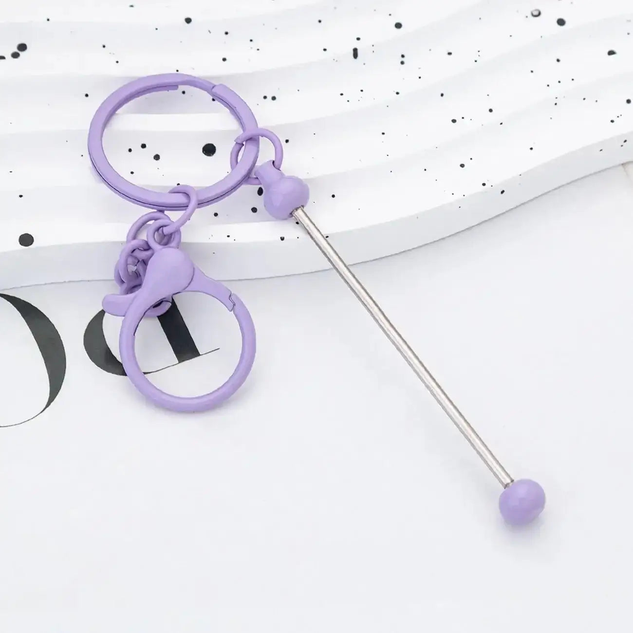 FS19079-About 14.8*3cm Beadable Keychain Bar -Zoe DIY Wholesale