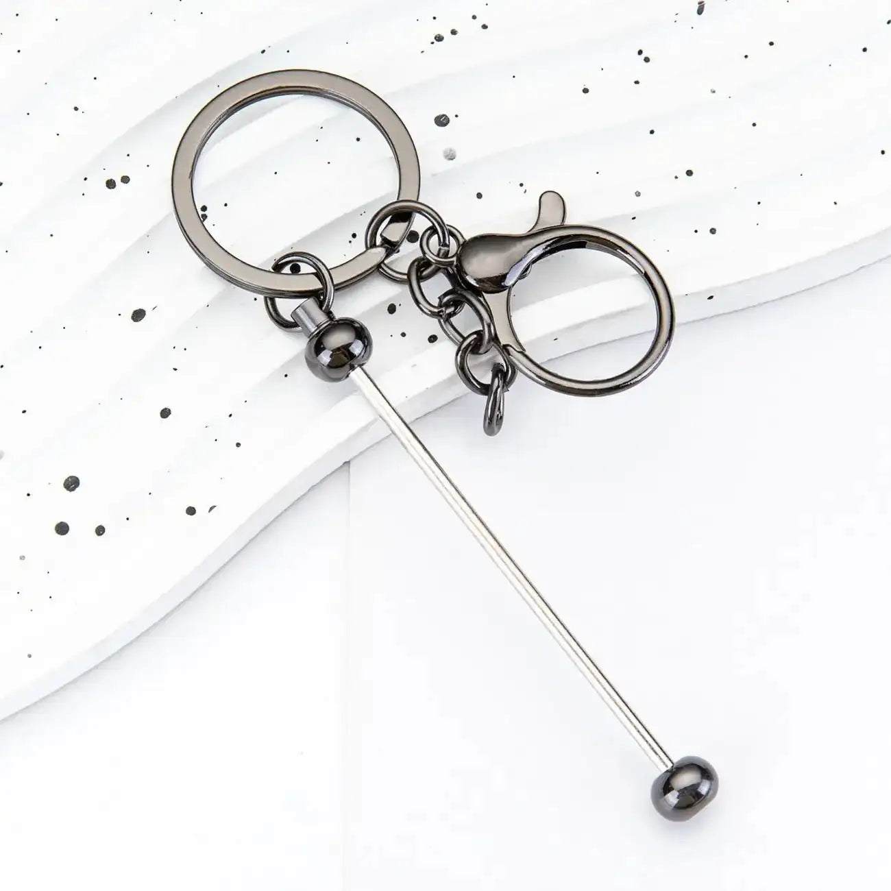 FS19079-About 14.8*3cm Beadable Keychain Bar -Zoe DIY Wholesale