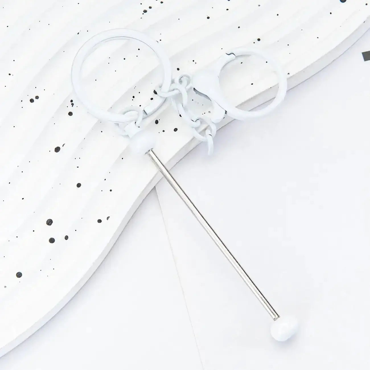 FS19079-About 14.8*3cm Beadable Keychain Bar -Zoe DIY Wholesale