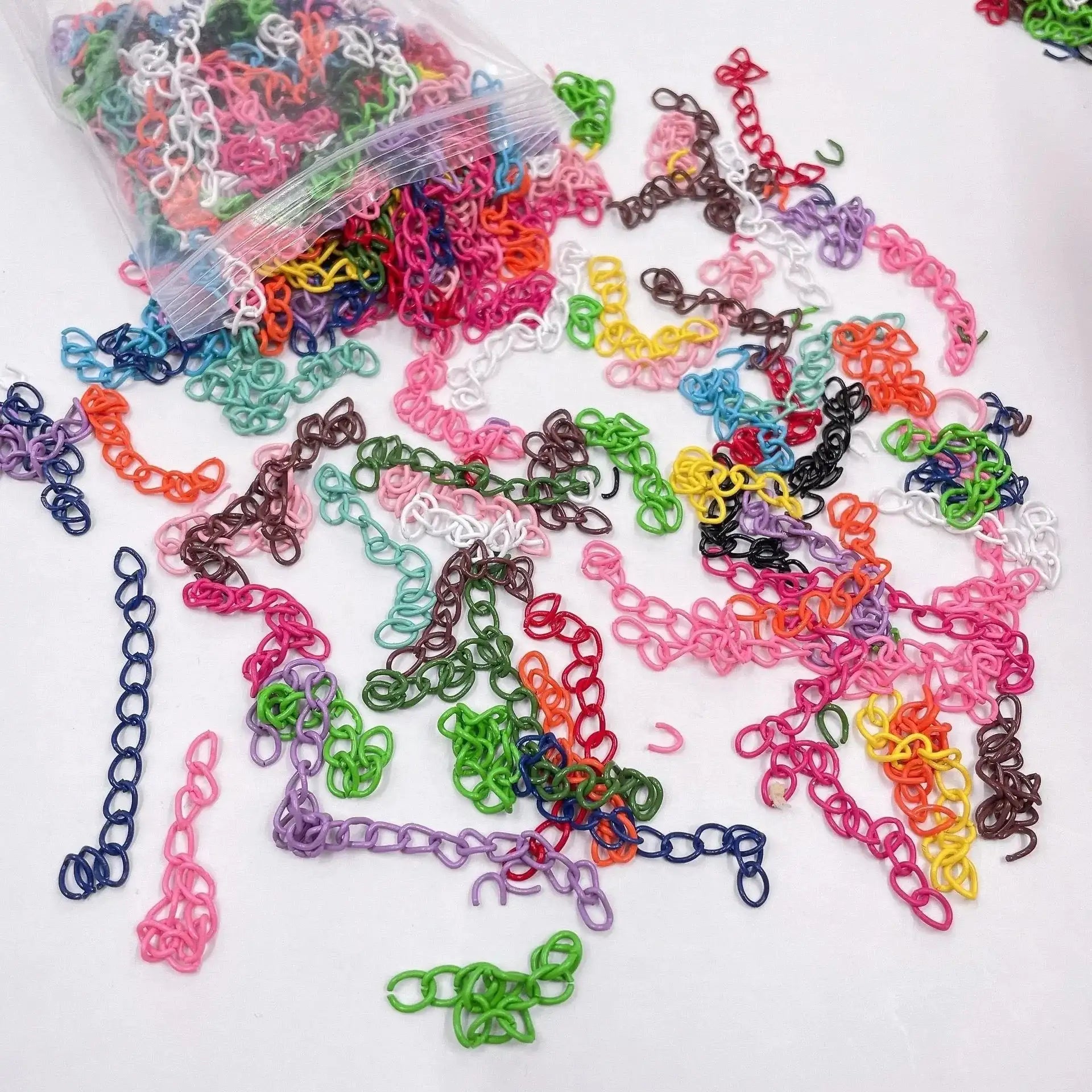 FS2395-5cm Length Random Mixed Color Chain -Zoe DIY Wholesale