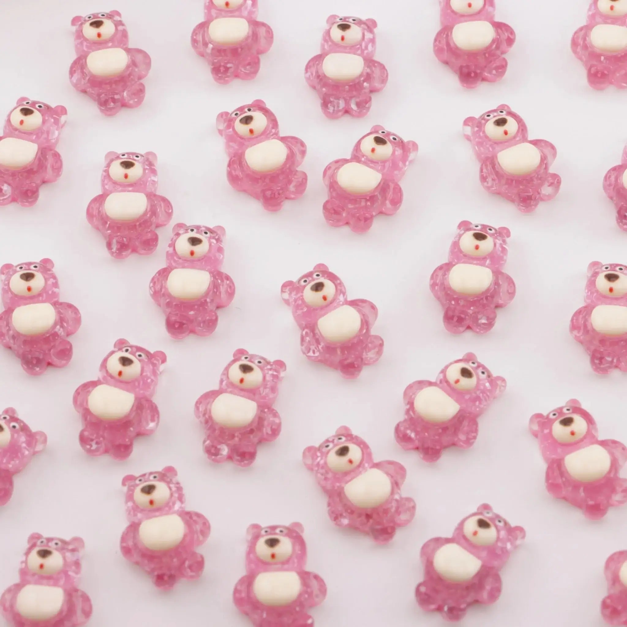 FS5490-Strawberry Bear Resin Patches -Zoe DIY Wholesale