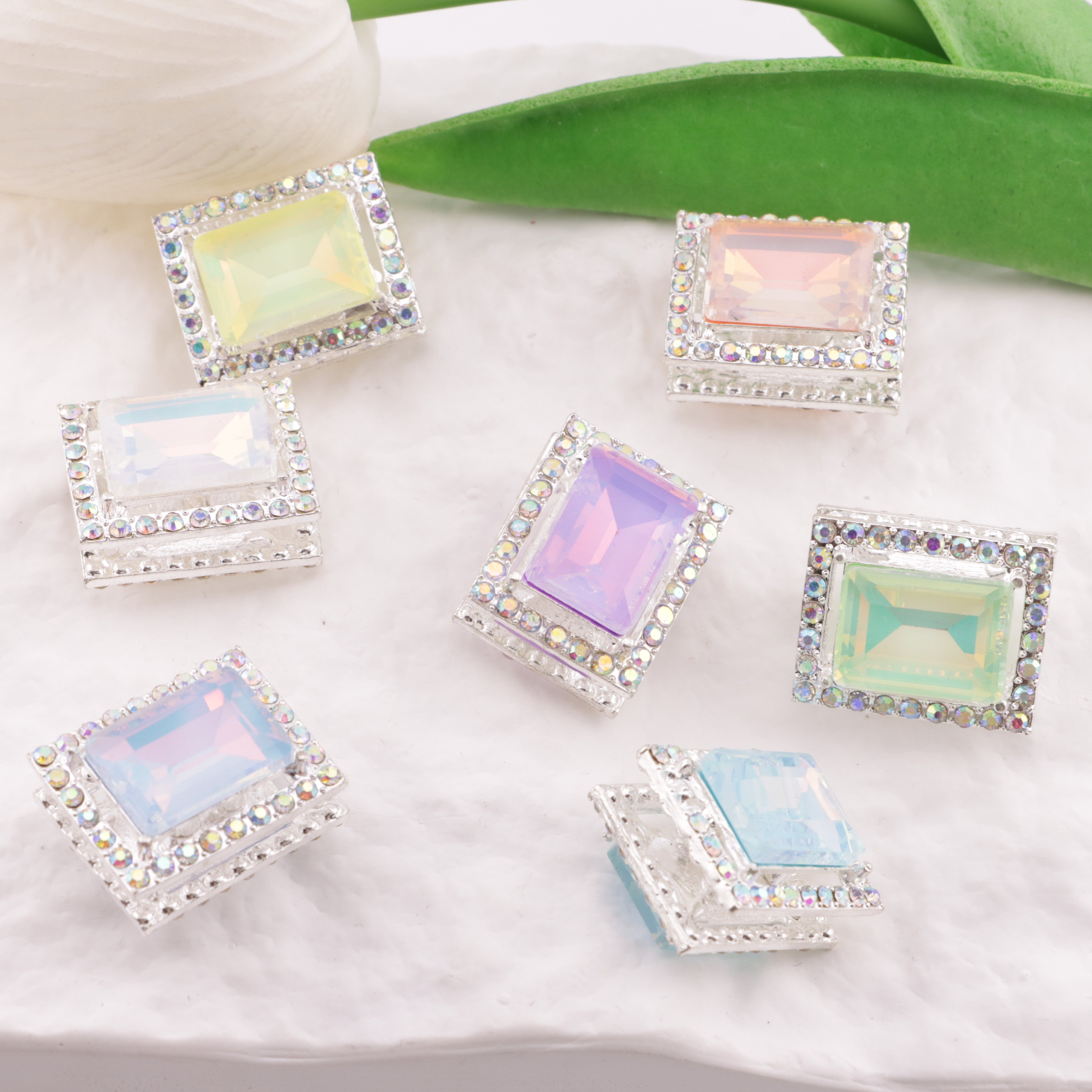 FS6331- Rectangular Four-way Alloy Beads Zoe's DIY Shop
