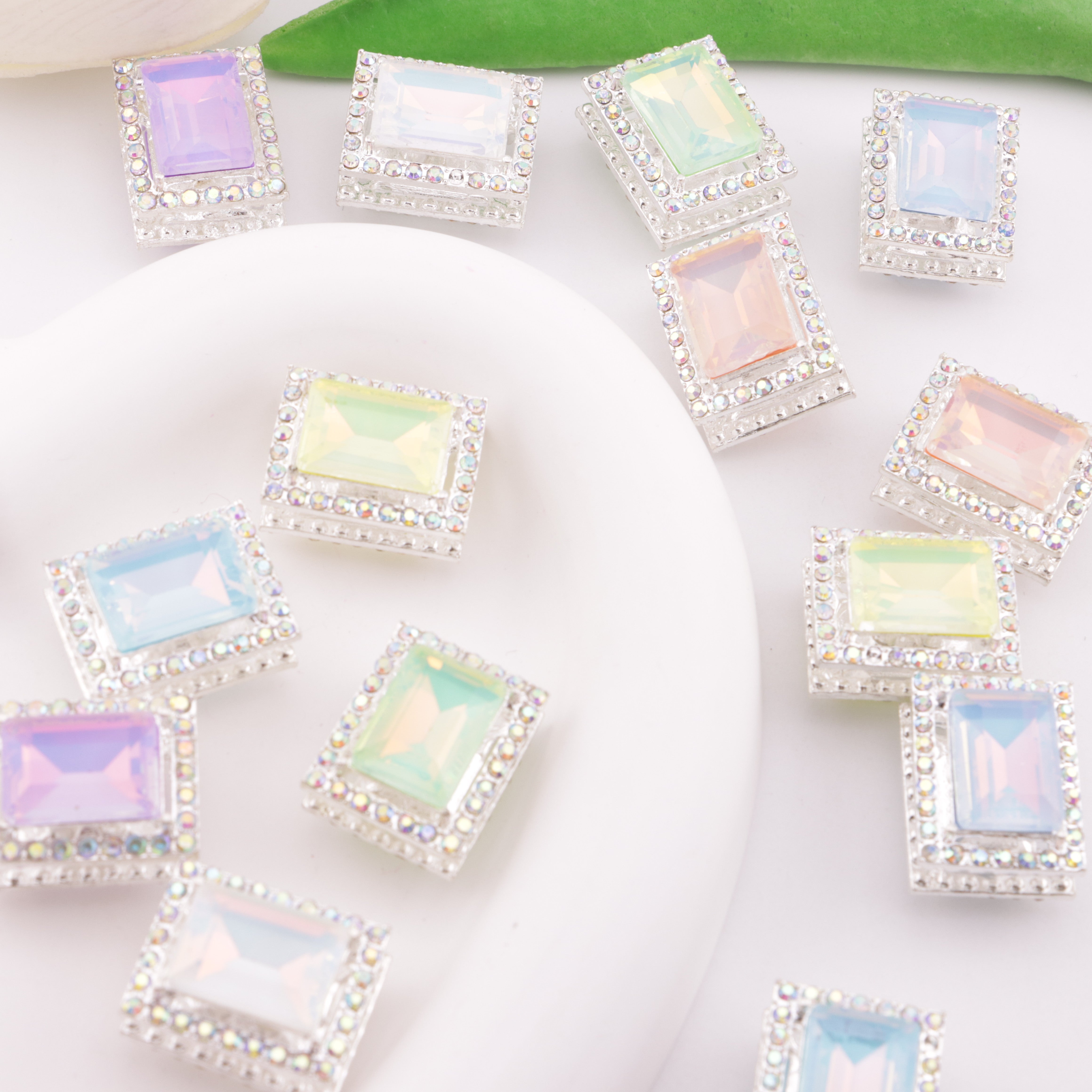 FS6331- Rectangular Four-way Alloy Beads Zoe's DIY Shop