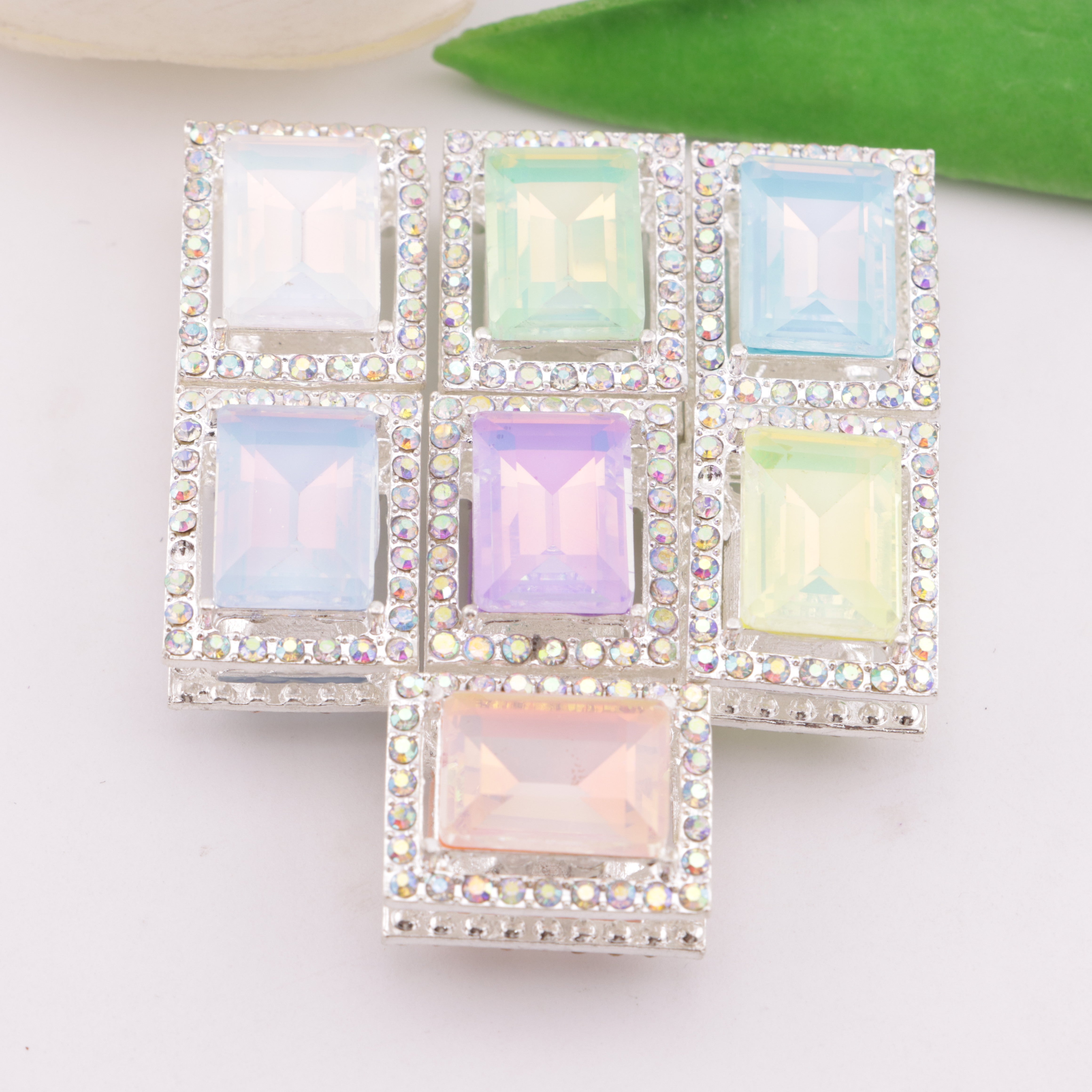 FS6331- Rectangular Four-way Alloy Beads Zoe's DIY Shop