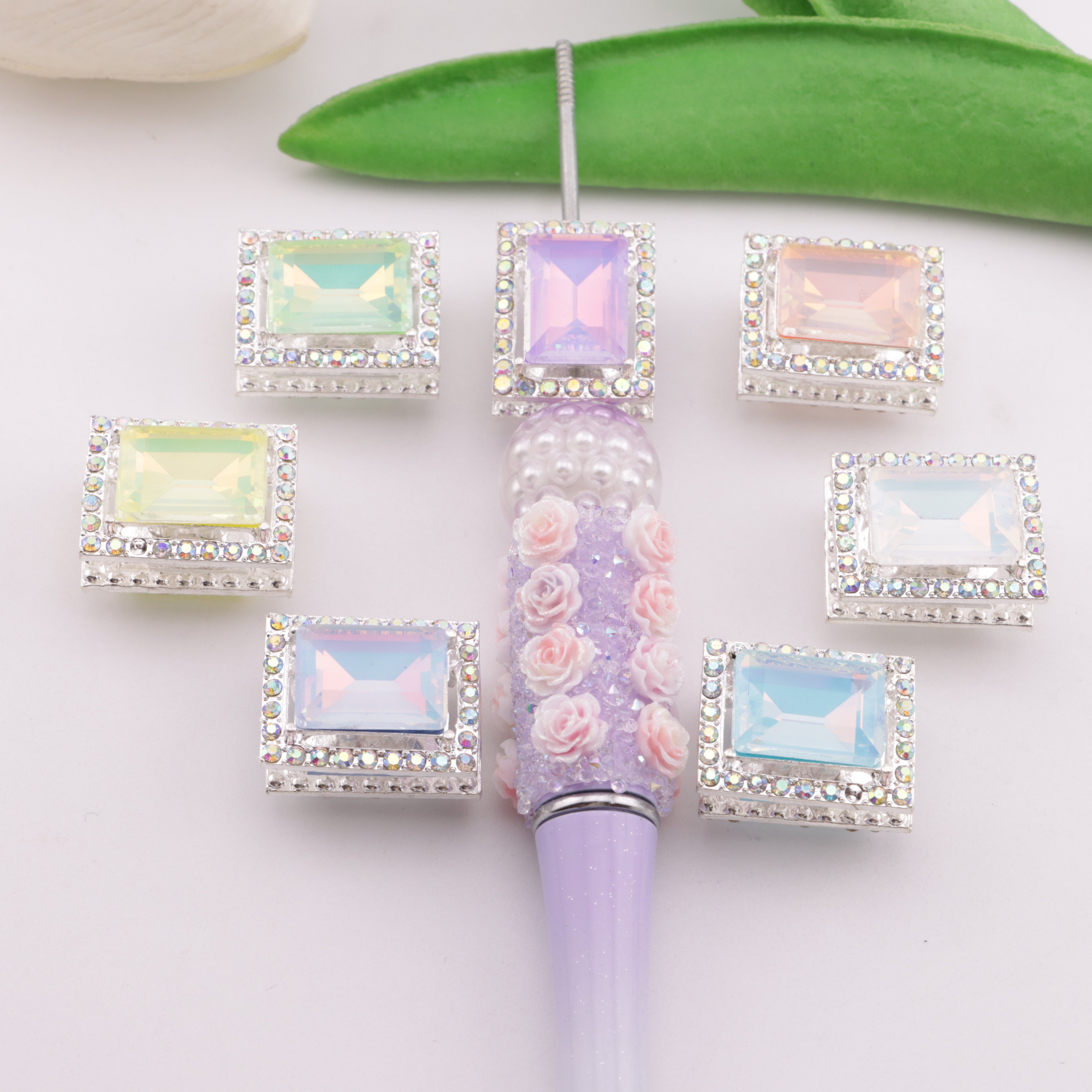 FS6331- Rectangular Four-way Alloy Beads Zoe's DIY Shop