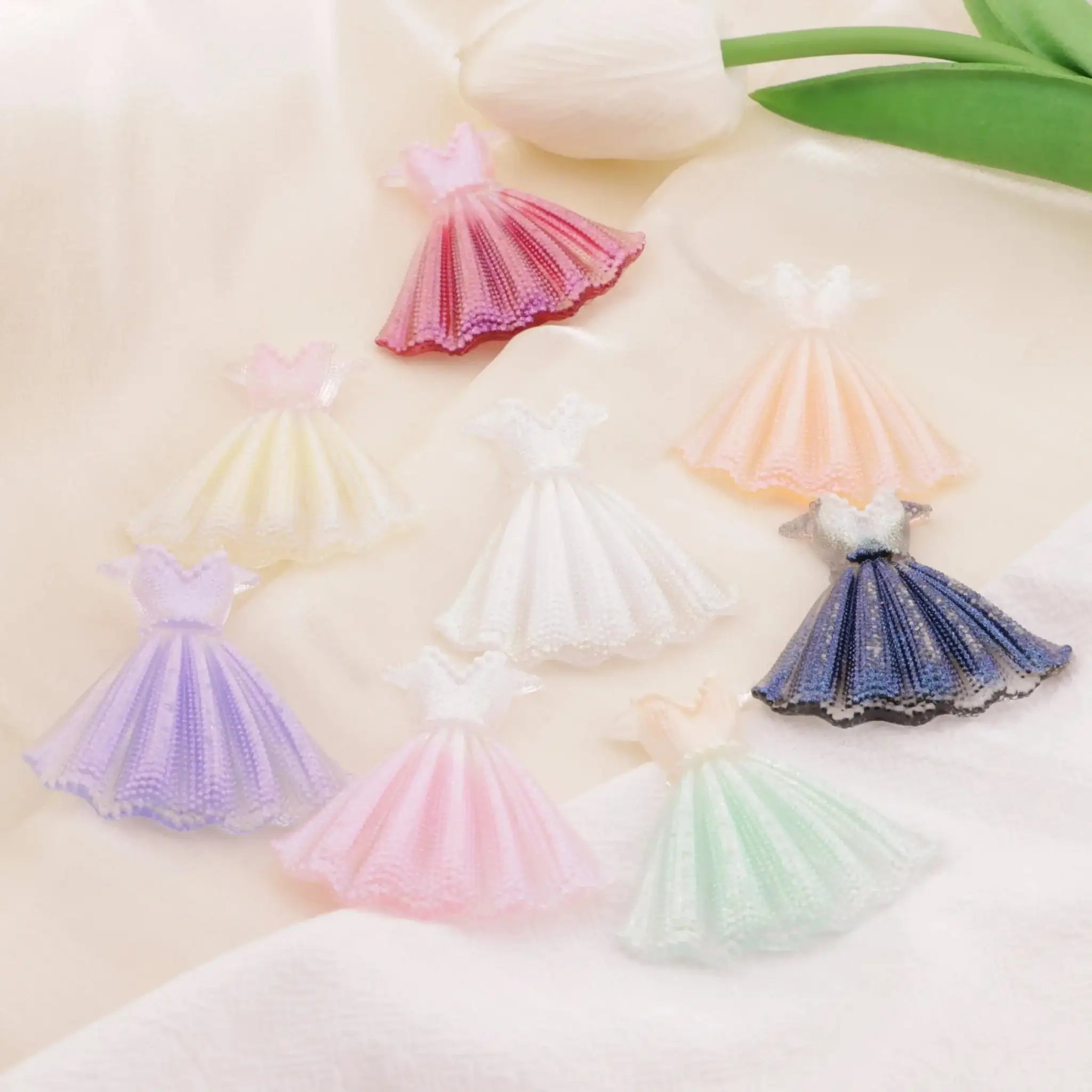 FS6382-50×47mm Luminous Wedding Dress Charms -Zoe DIY Wholesale
