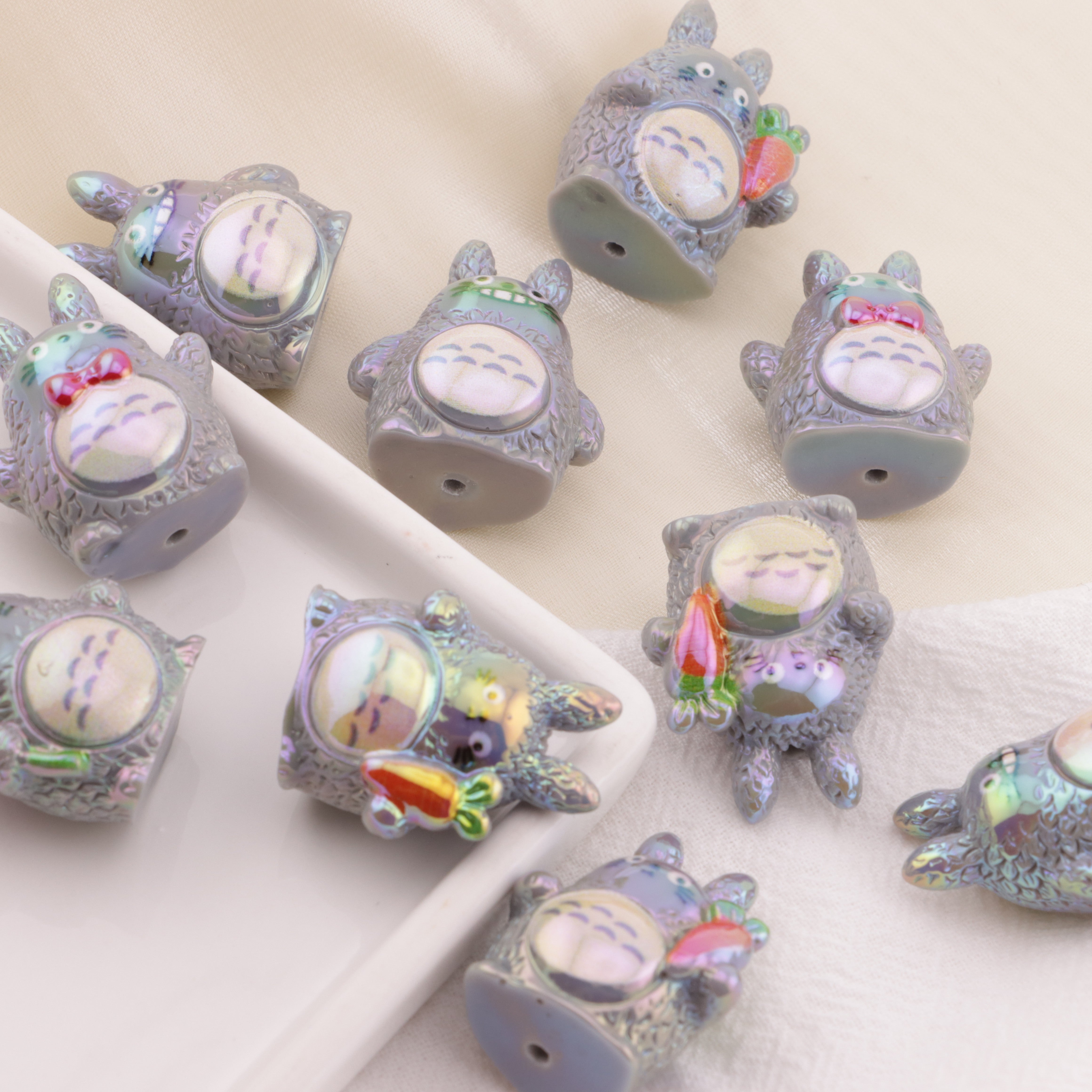 FS6447- ABOUT 28×21MM UV Totoro Beads UV Totoro Beads Fit For Pen Zoe's DIY Shop