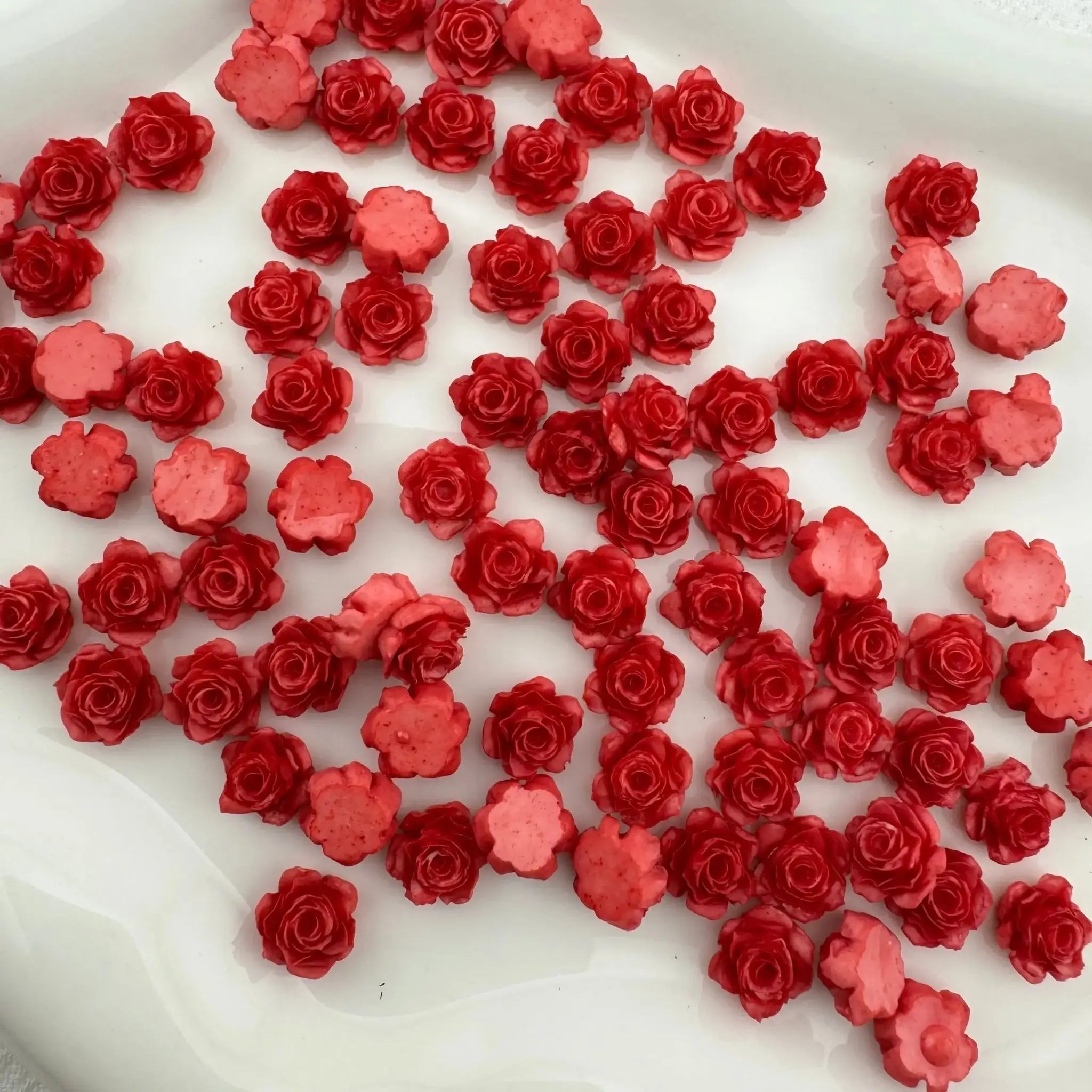 FS6533-9mm Luminous Soft Flower Charms Luminous Camellias Roses Nail Art Charms Soft Carved Leaf Flower Charms for Nails Design For DIY Project -Zoe DIY Wholesale