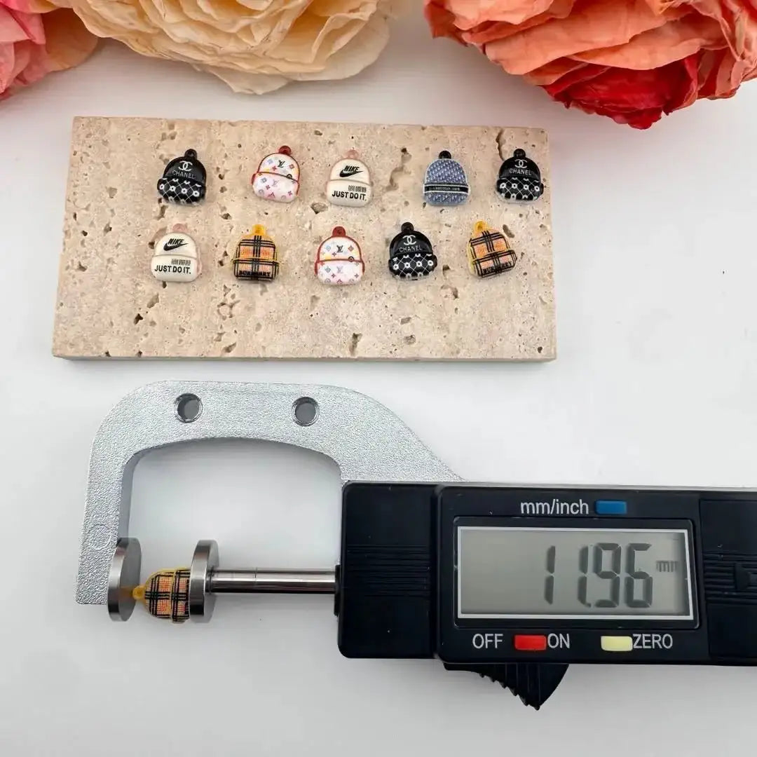 PP101086-About 10×12mm Mixed Designer Bags Nail Charms -Zoe DIY Wholesale