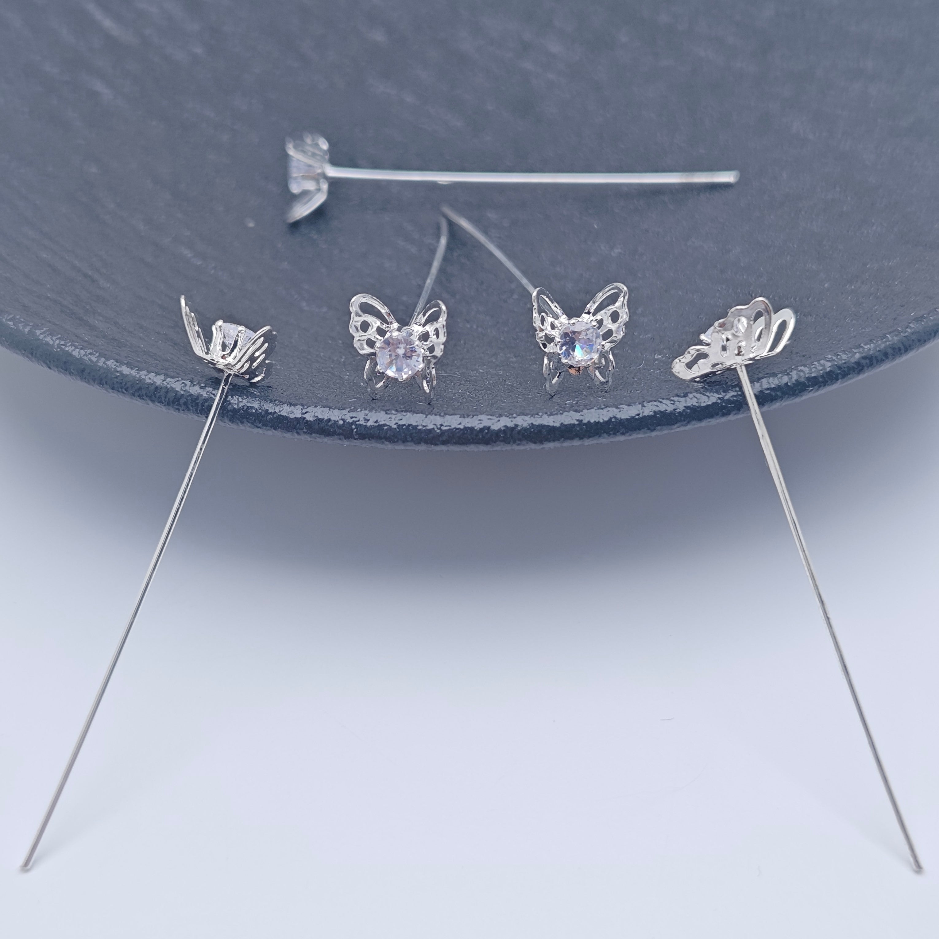 FS4894- 40mm Butterfly Zircon Pin