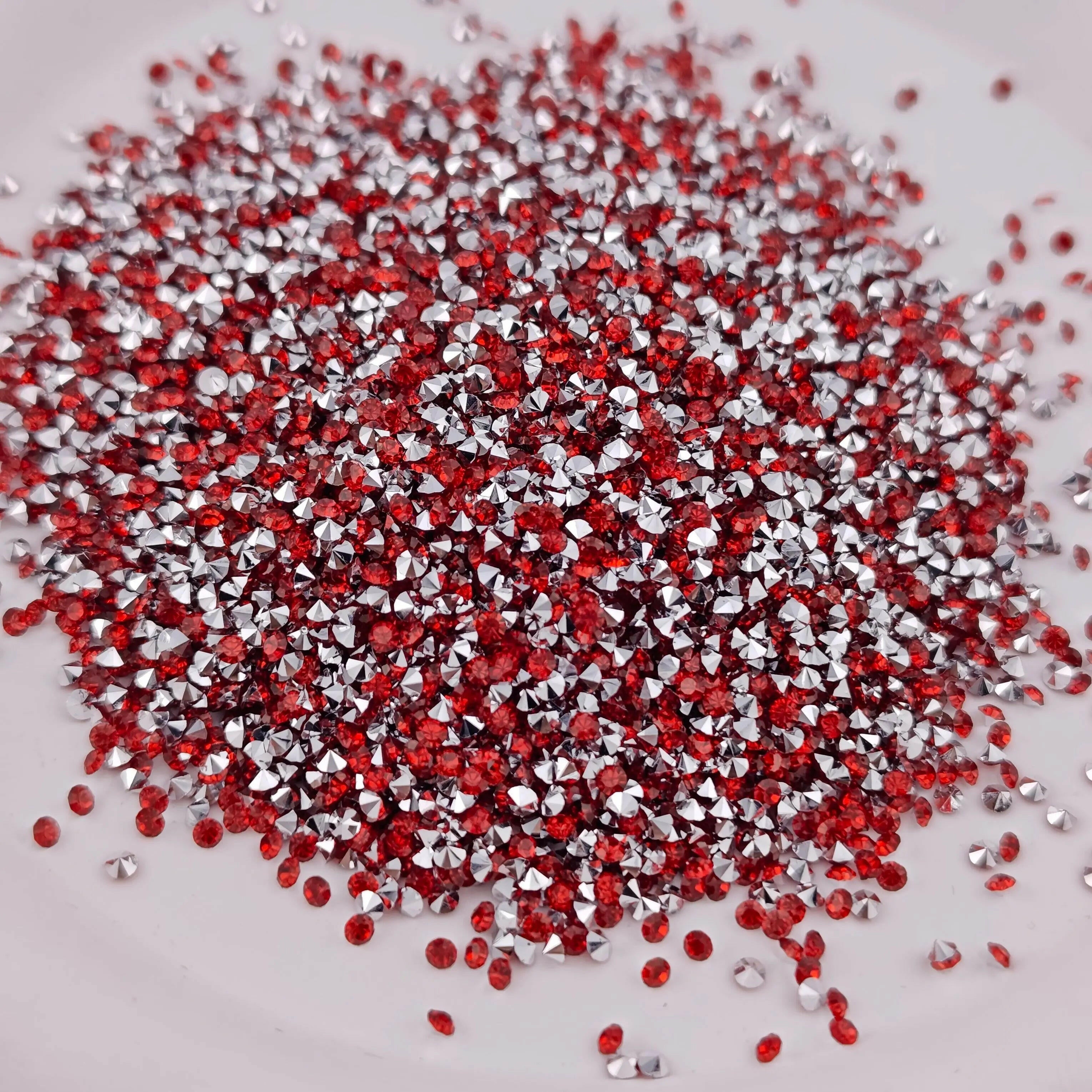 FS2097-2mm Silver bottom Diamonds Sugar - Zoe DIY Wholesale