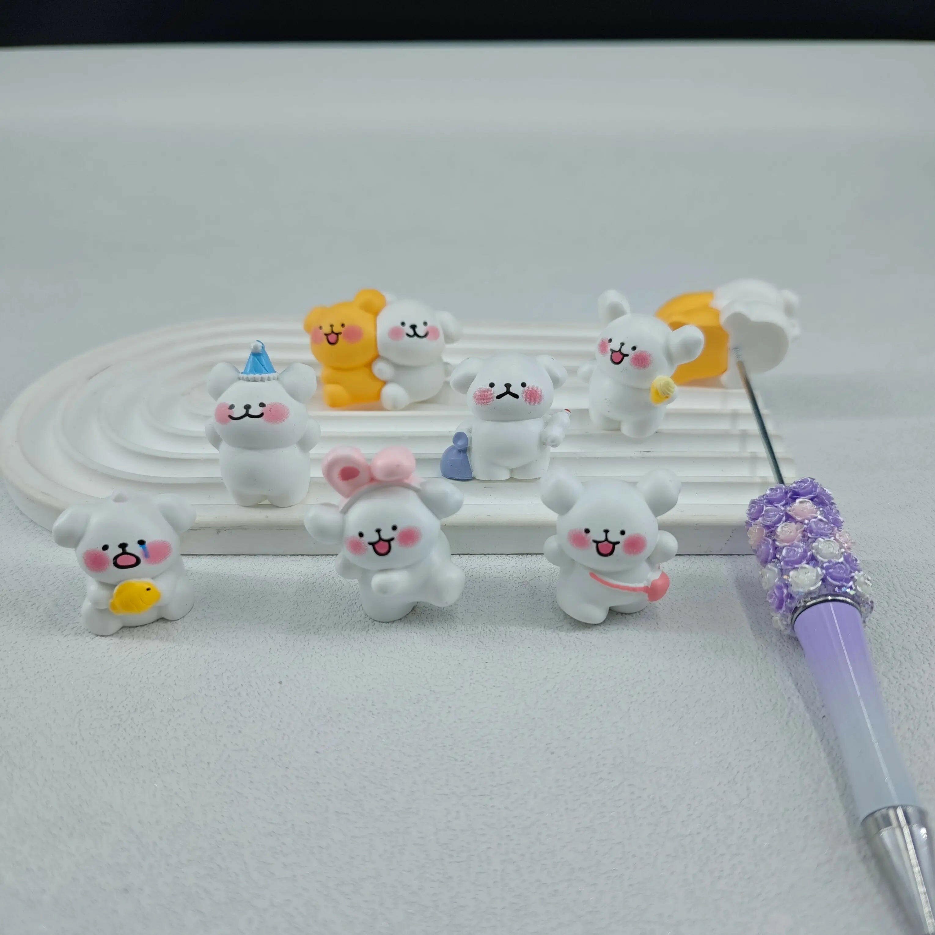 FS2080- 7PCS/Set Cute Dog Pen Toppers Zoe's DIY Shop