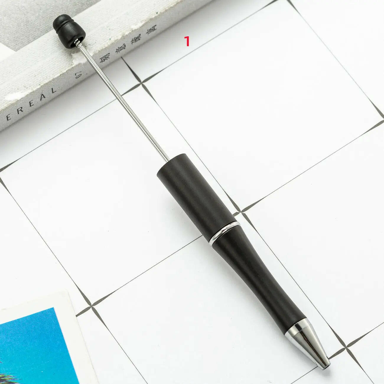 10 Pieces Solid Color Plastic beadable Pens - Zoe DIY Wholesale