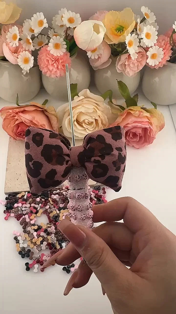 How to Make a Beadable Pen with Clay and Sugar Diamonds