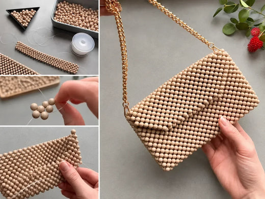 How do you make an acrylic beaded bag (the structure they don't tell you about!)