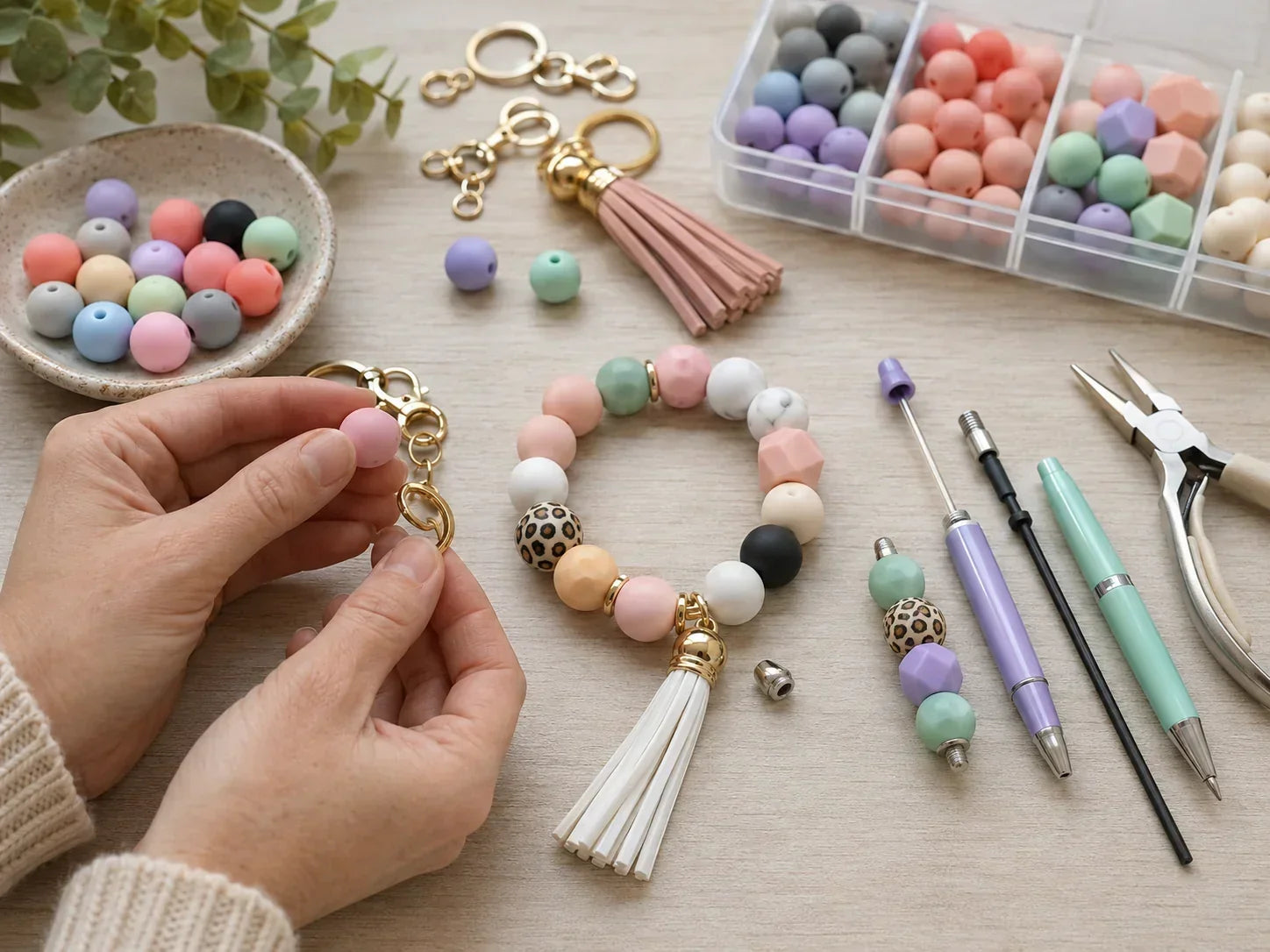 Silicone Bead Fit Checks for Keychains, Wristlets, and Beadable Pen