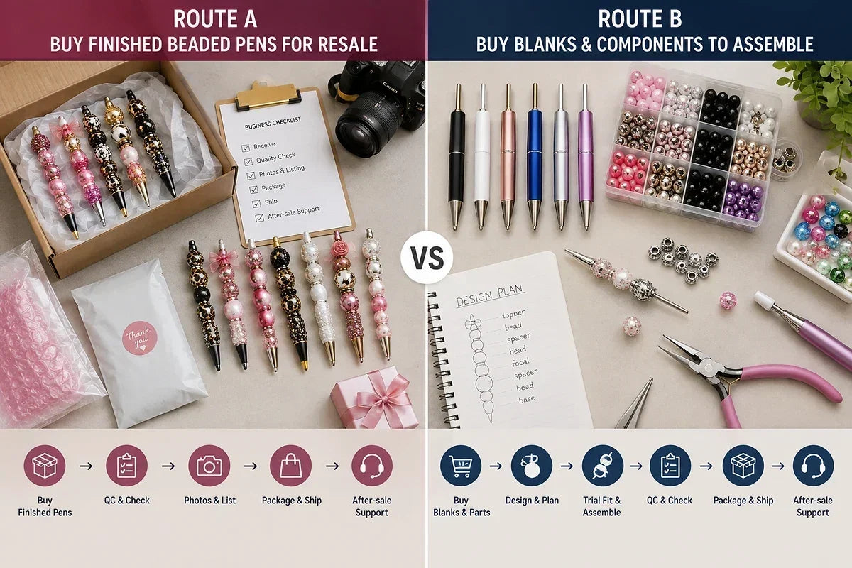 How Much Do Beaded Pens Sell For? A Two-Route Cost Guide Before You Set Any Price