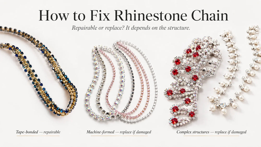 How to Fix Rhinestone Chain: Broken Links, Missing Stones &amp; Clothing Repair