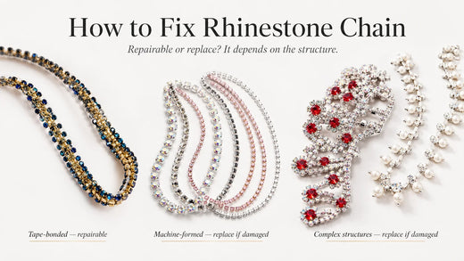 How to Fix Rhinestone Chain: Broken Links, Missing Stones &amp; Clothing Repair
