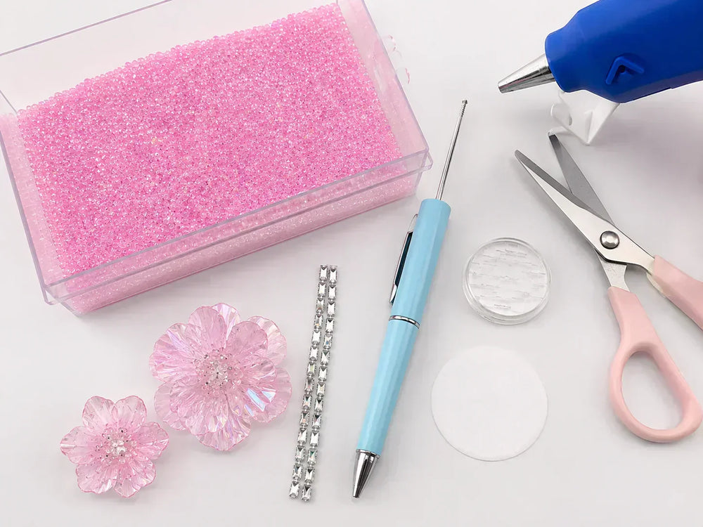 How to Make Beaded Pens: A Pink Flower Decorative Piece