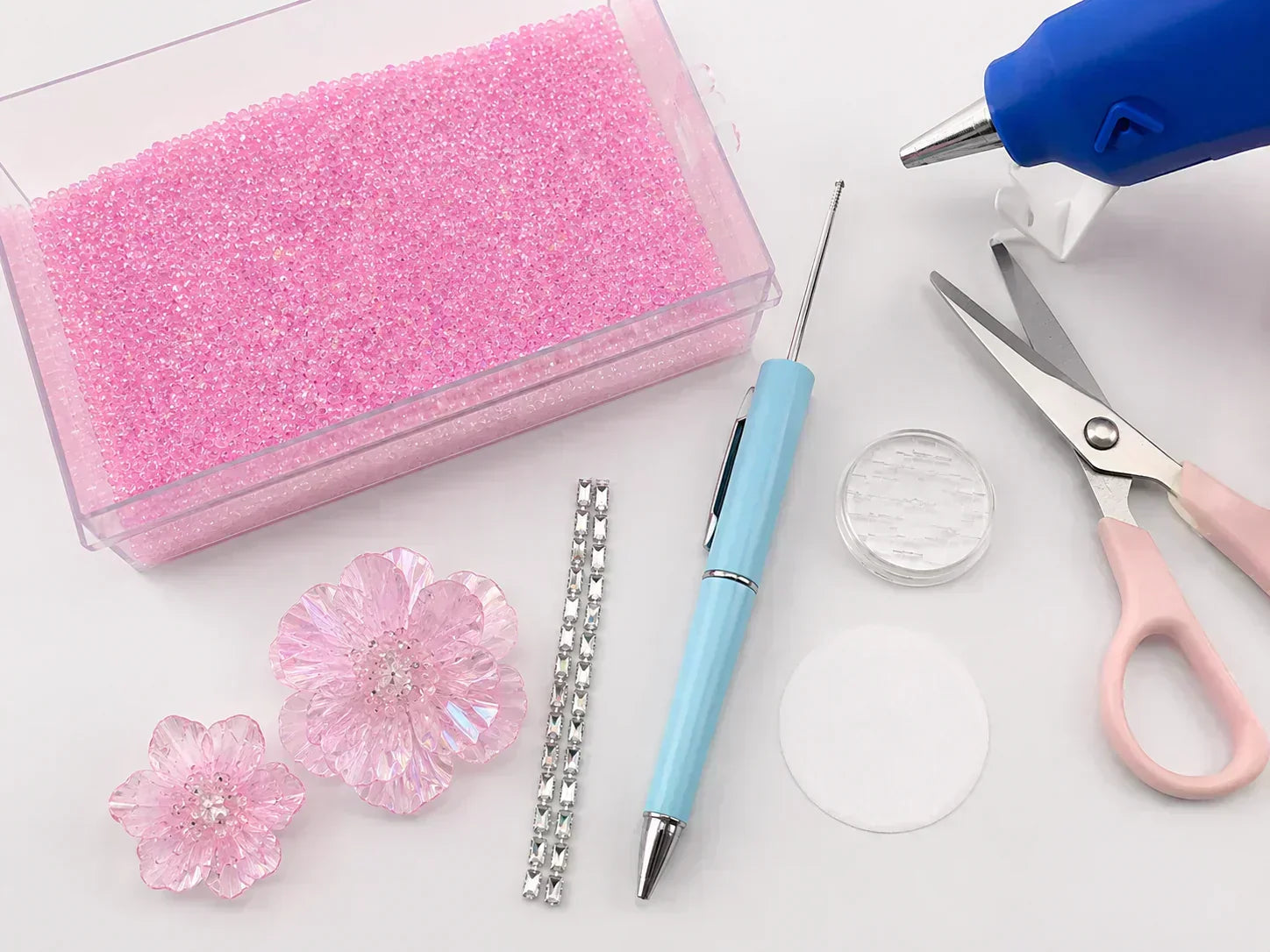 How to Make Beaded Pens: A Pink Flower Decorative Piece