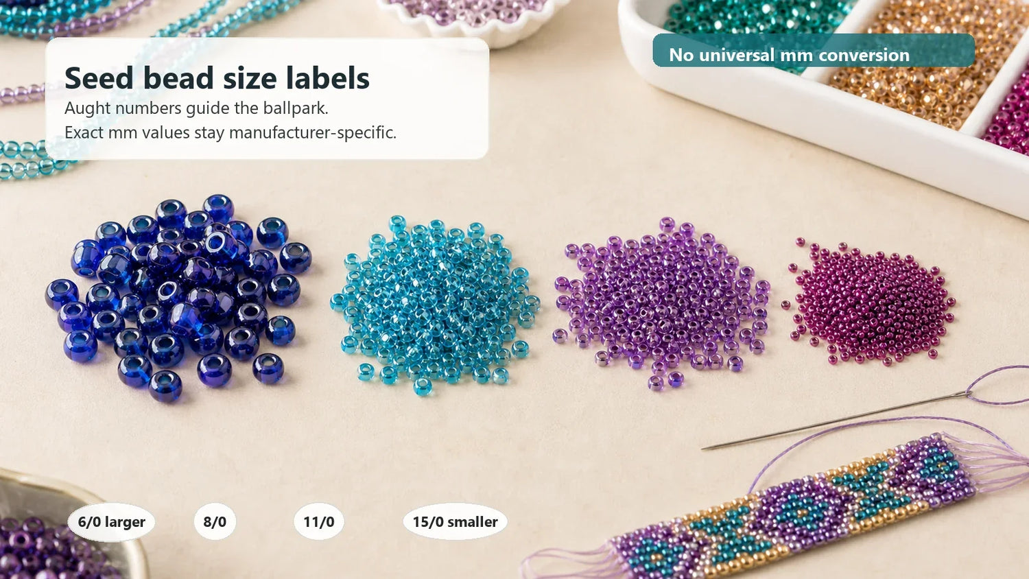 2026 Guide | Seed Bead Sizes: Why Your 8/0 Isn't Always an 8/0