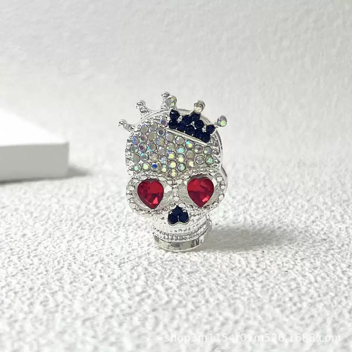 FS19376-About 29*19*16mm Halloween Skull Metal Beads