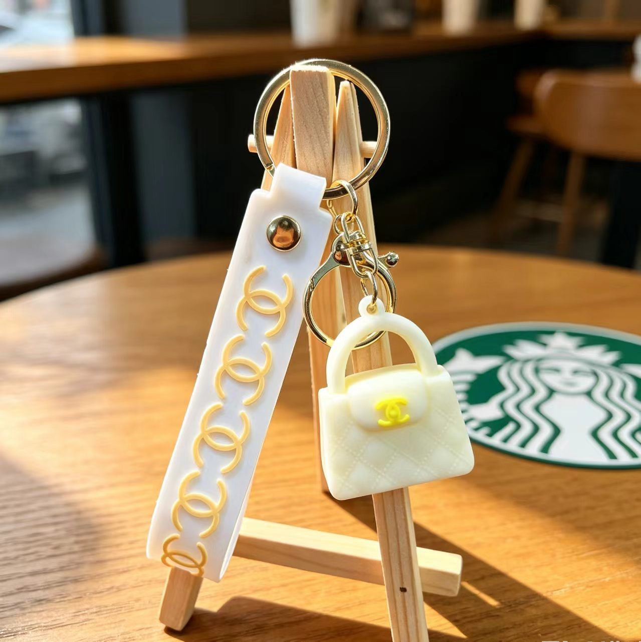 FS19364-About 4.5×6.5cm Silicone Bags Key Chain