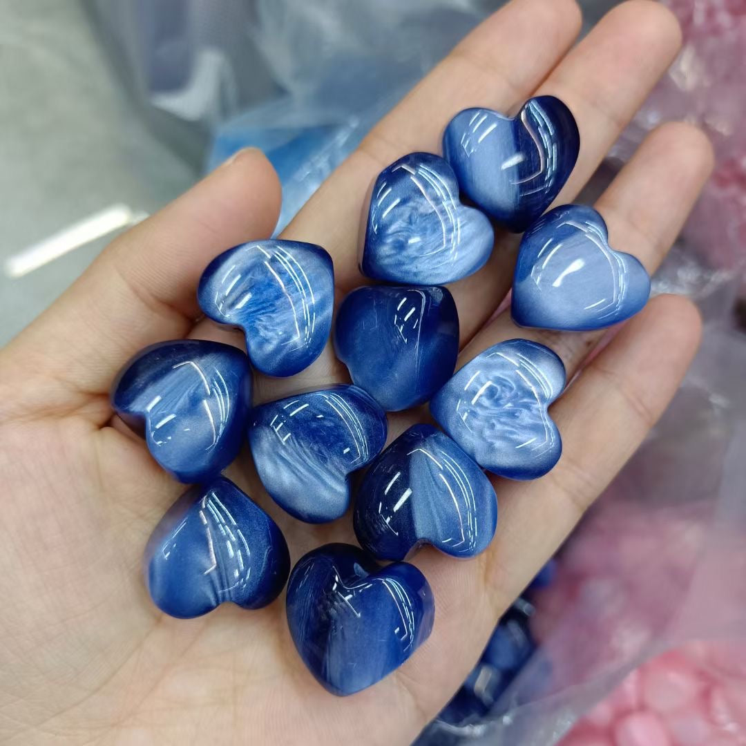 FS2268-20MM Cat Eyes Heart Shape Resin Acrylic Beads Fit For Beadable Pens