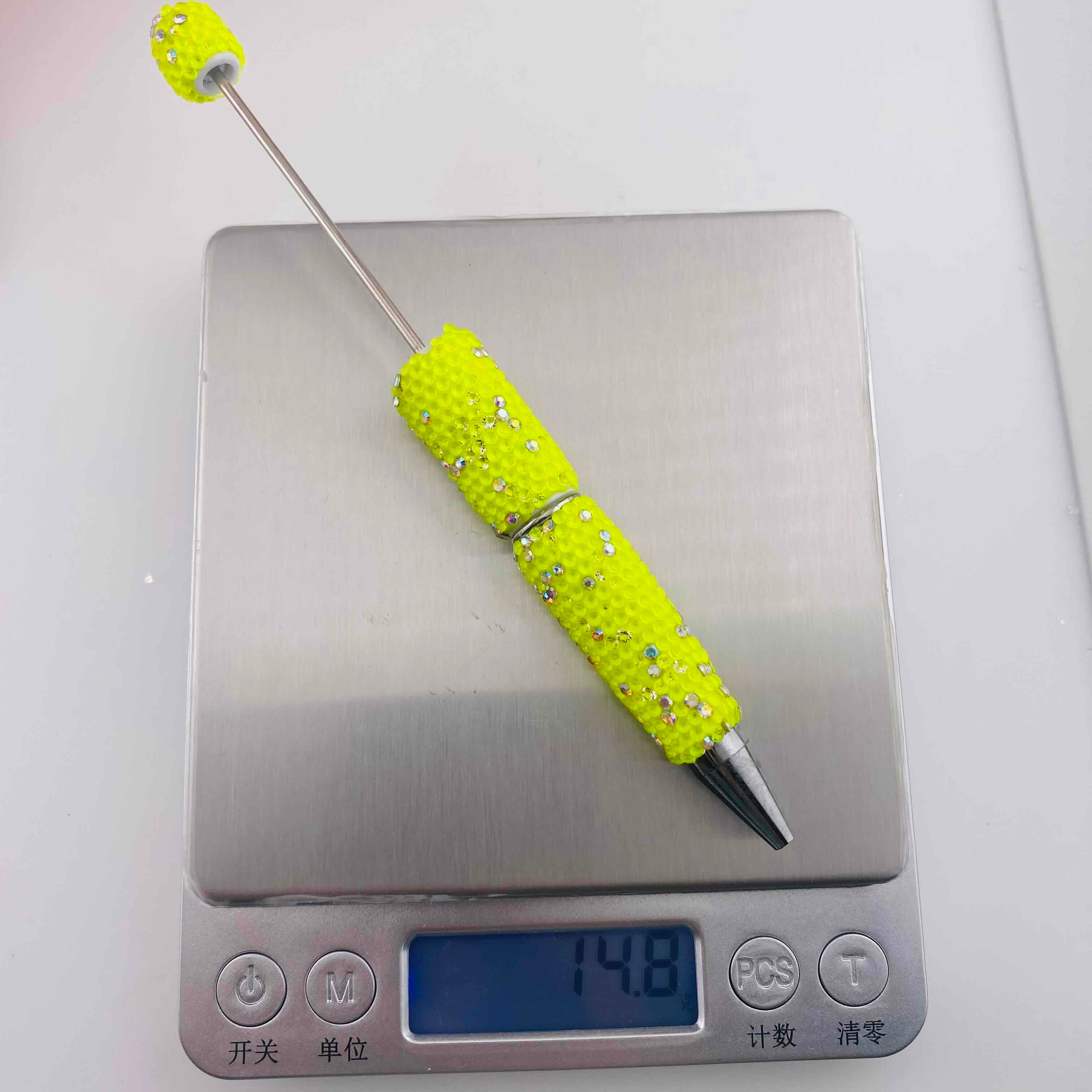 FS19807-Neon Rhinestone Beaded Pens
