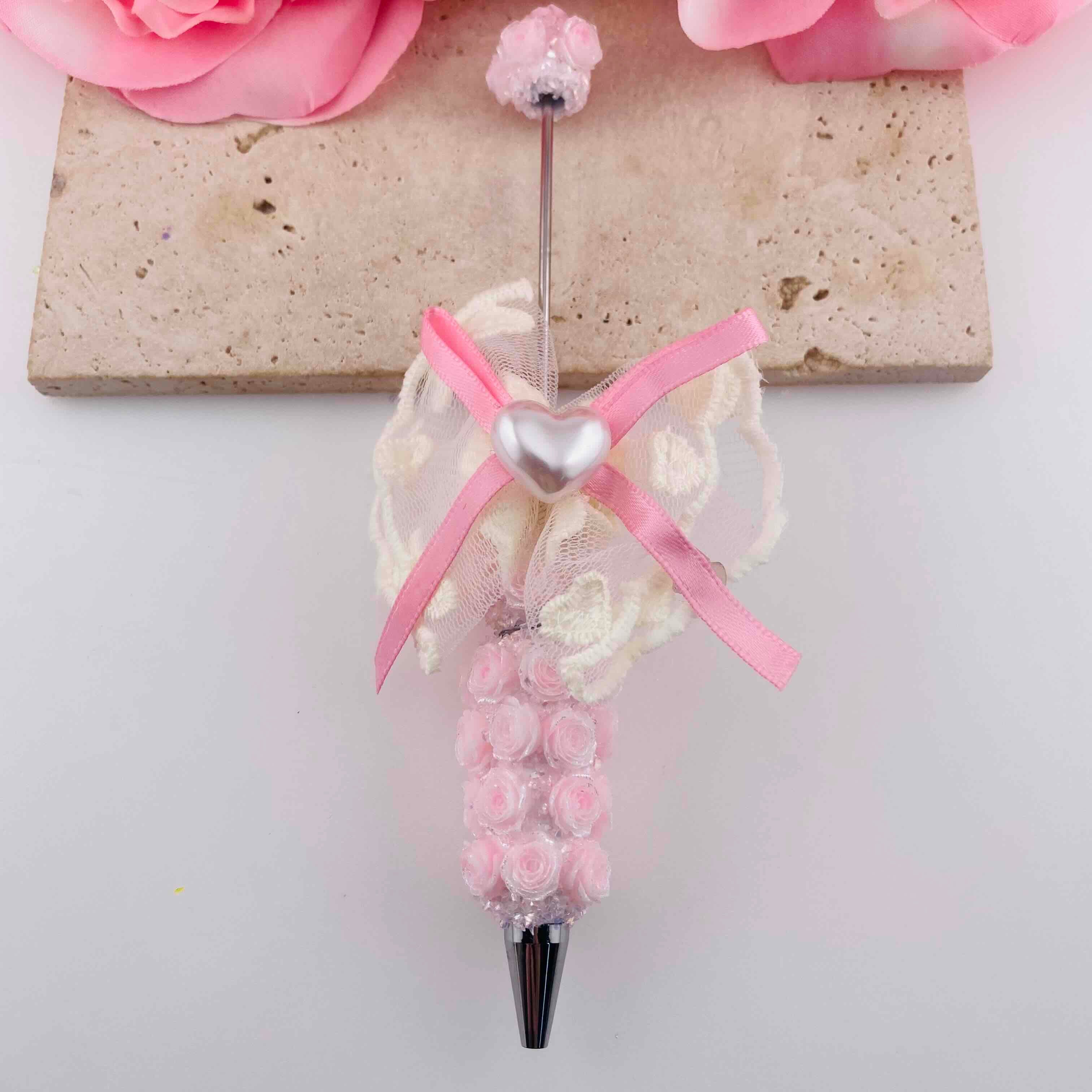FS19794-Rose Ribbon Bow Clay Pens