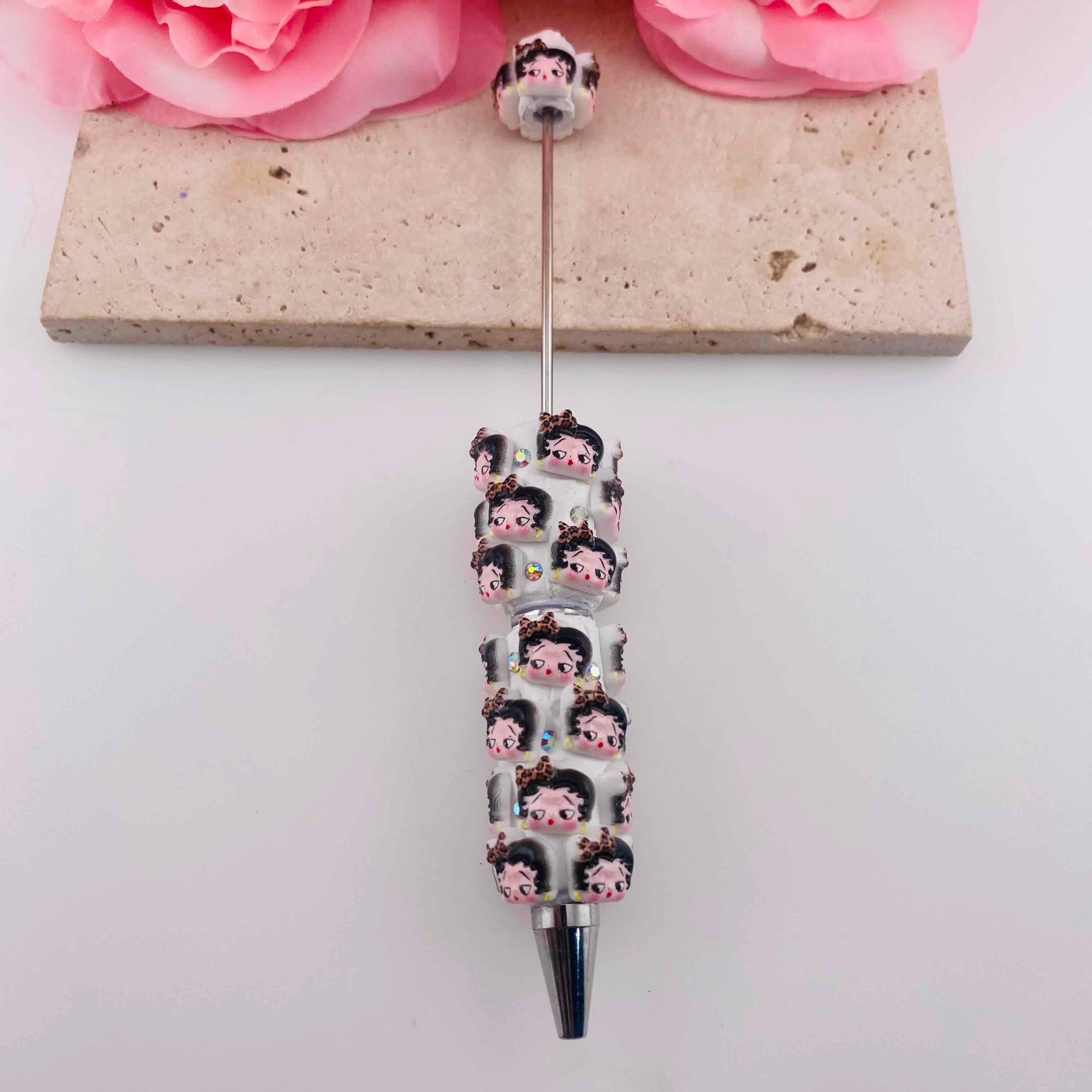 FS19812-Betty Boop Clay Beaded Pens