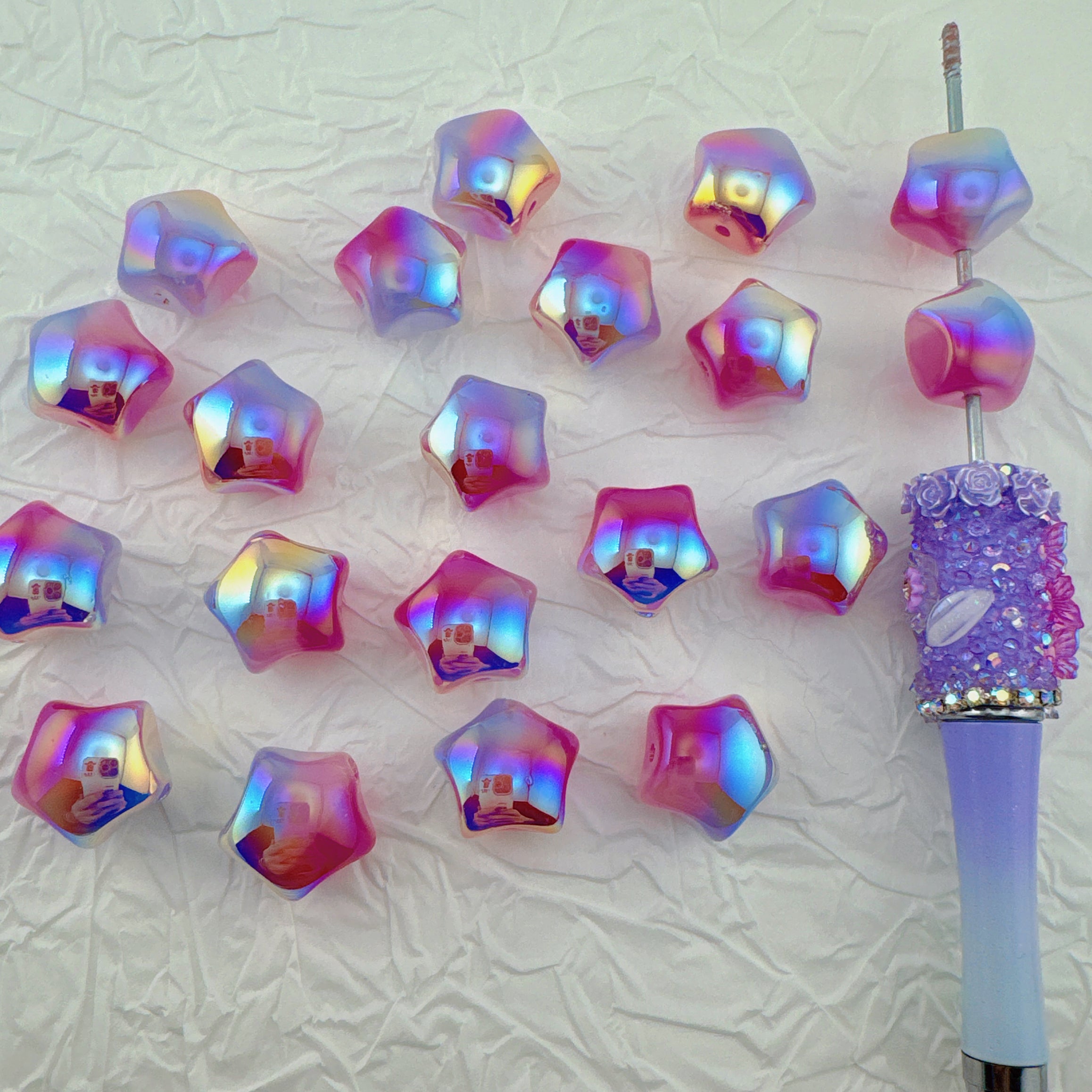 FS1326-16MM Star Resin Beads Fit For Beadable Pens